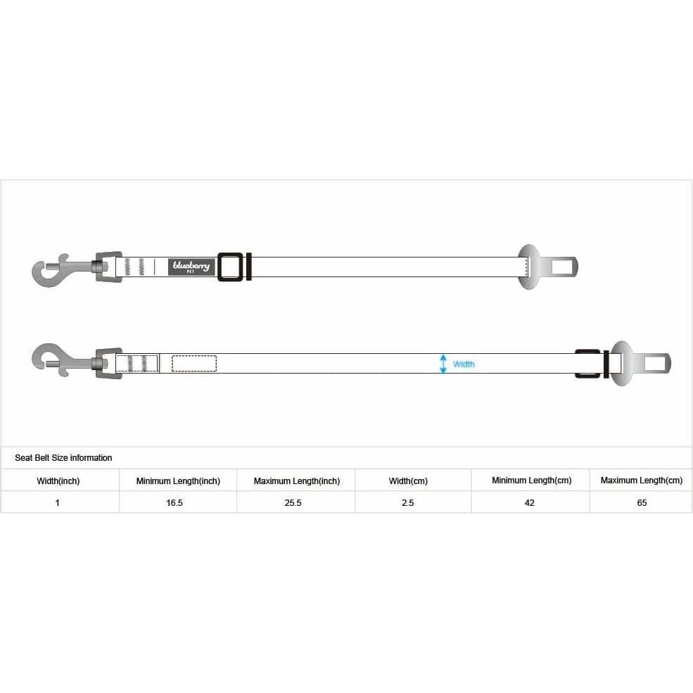 Arnés Reflectante para Perros Blueberry Pet Mediano con Cinturón de Seguridad