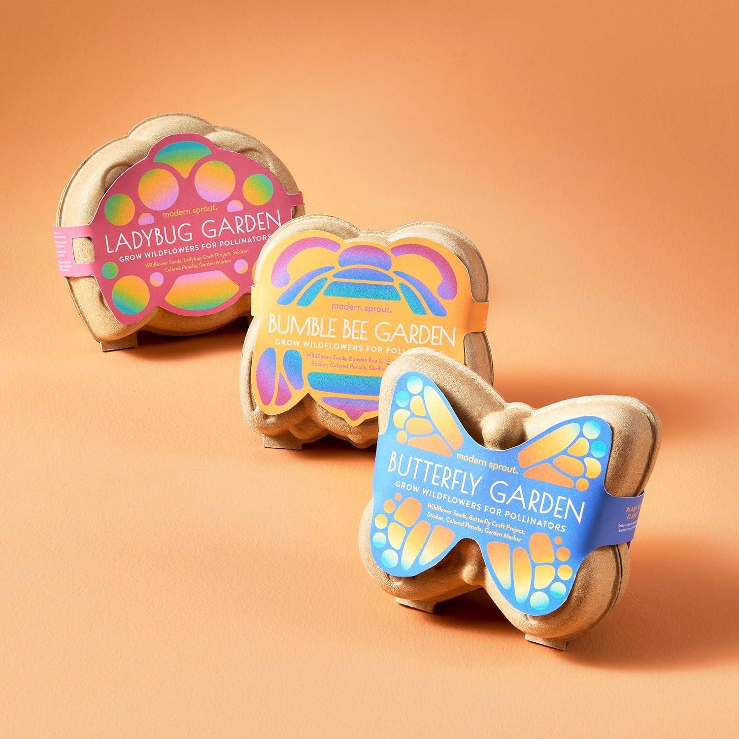 Kit de Jardinería para Niños Modern Sprout - 3 Semillas de Flores