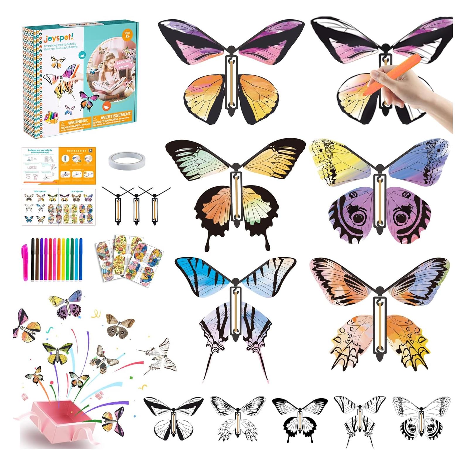Kit de Manualidades de Mariposas DIY JOY SPOT! 36 Piezas