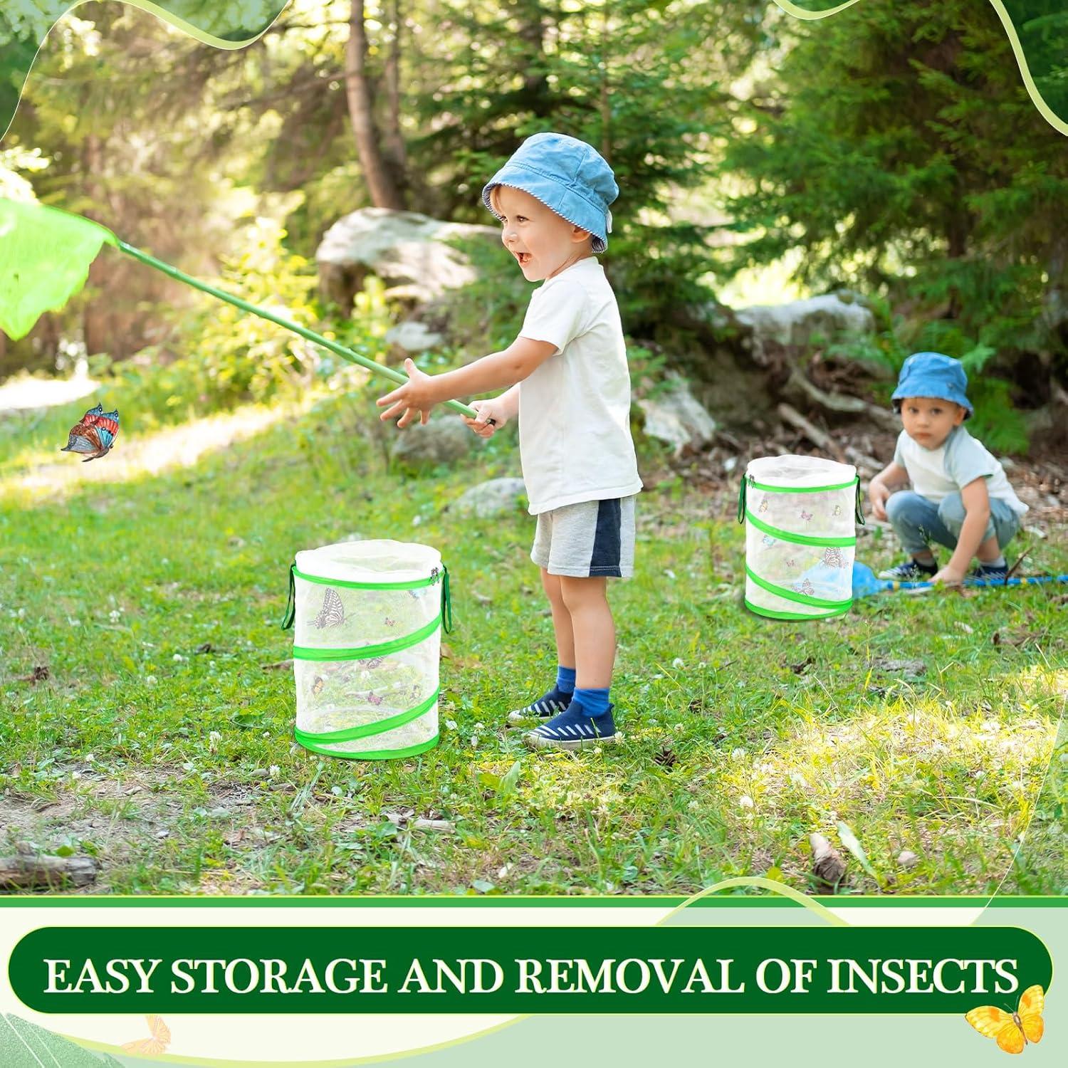 Jaula de Hábitat para Mariposas Sabary - 2 Pcs, 23x28 cm