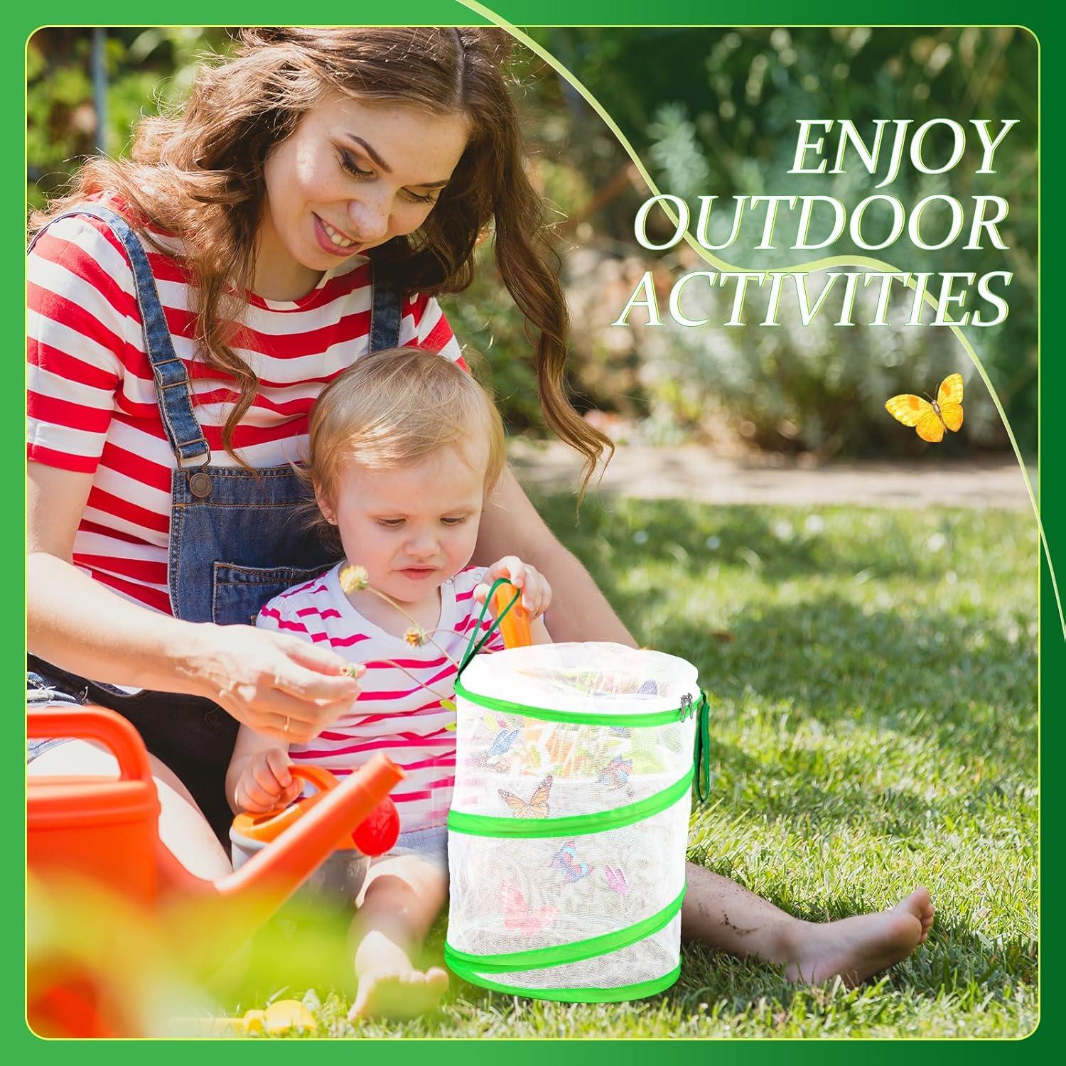 Jaula de Hábitat para Mariposas Sabary - 2 Pcs, 23x28 cm