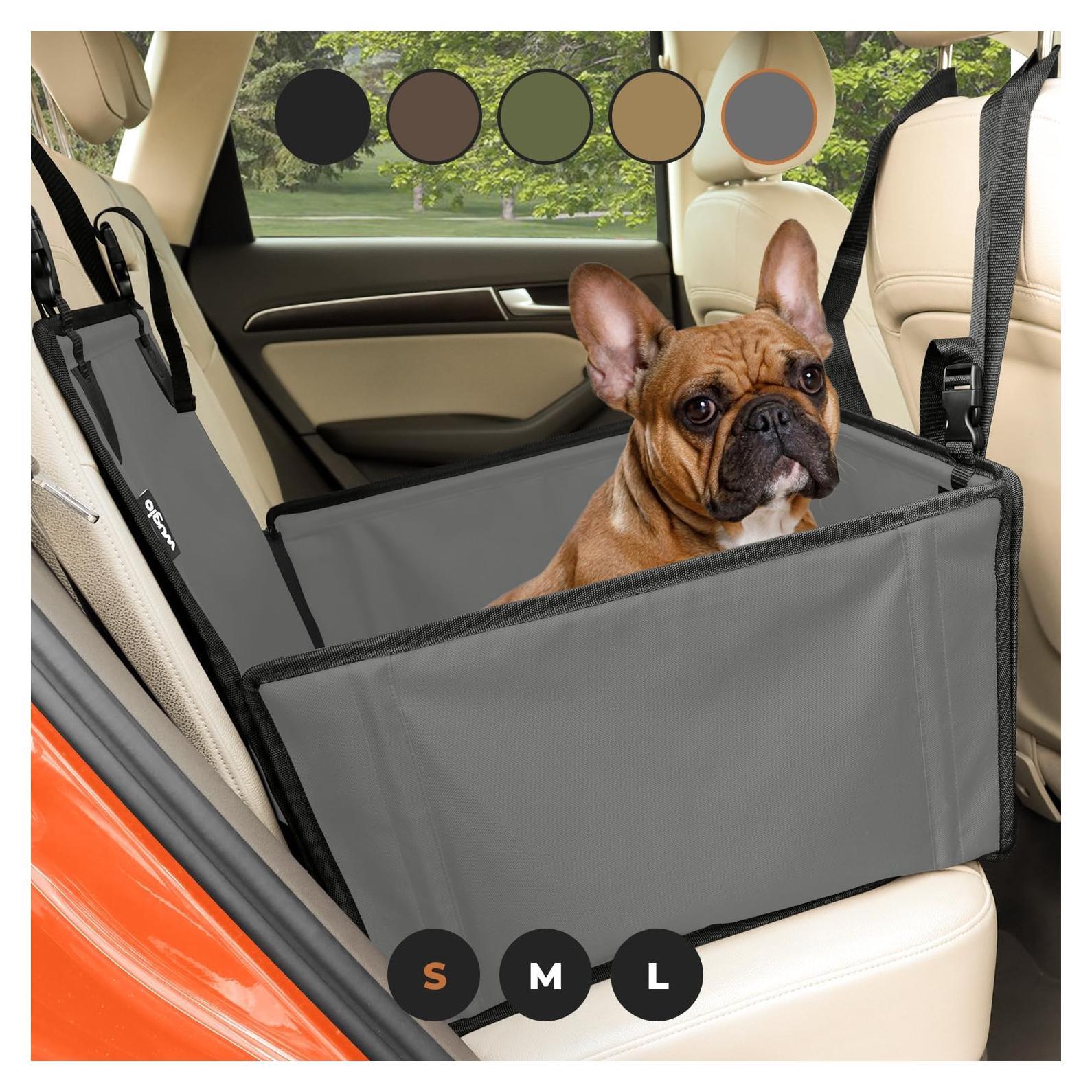 Asiento de Coche para Perros Wuglo Reforzado Gris S