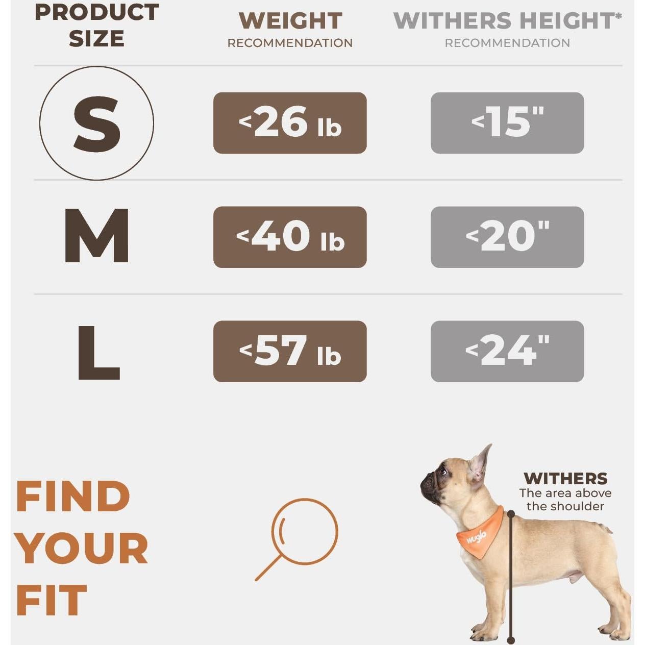 Asiento de Coche para Perros Wuglo Reforzado Gris S