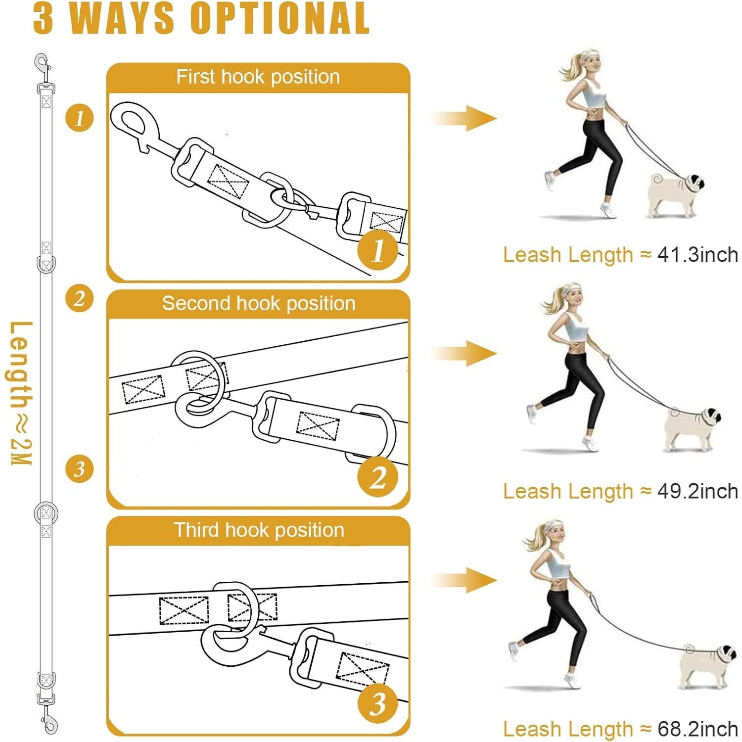 Correa para Perro Motaity 2M Fucsia Ajustable y Duradera