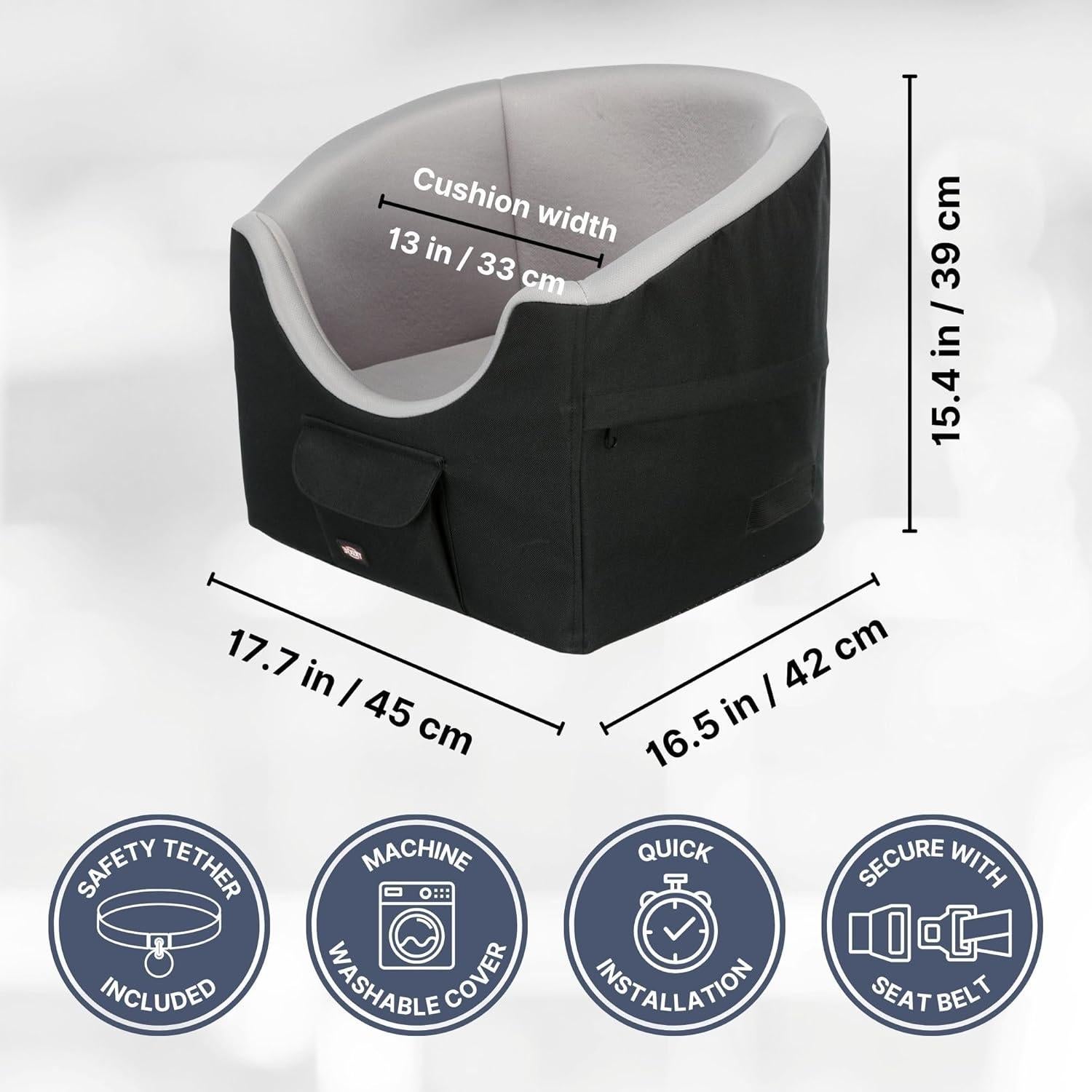 Asiento Elevador para Mascotas TRIXIE - Coche para Perros y Gatos