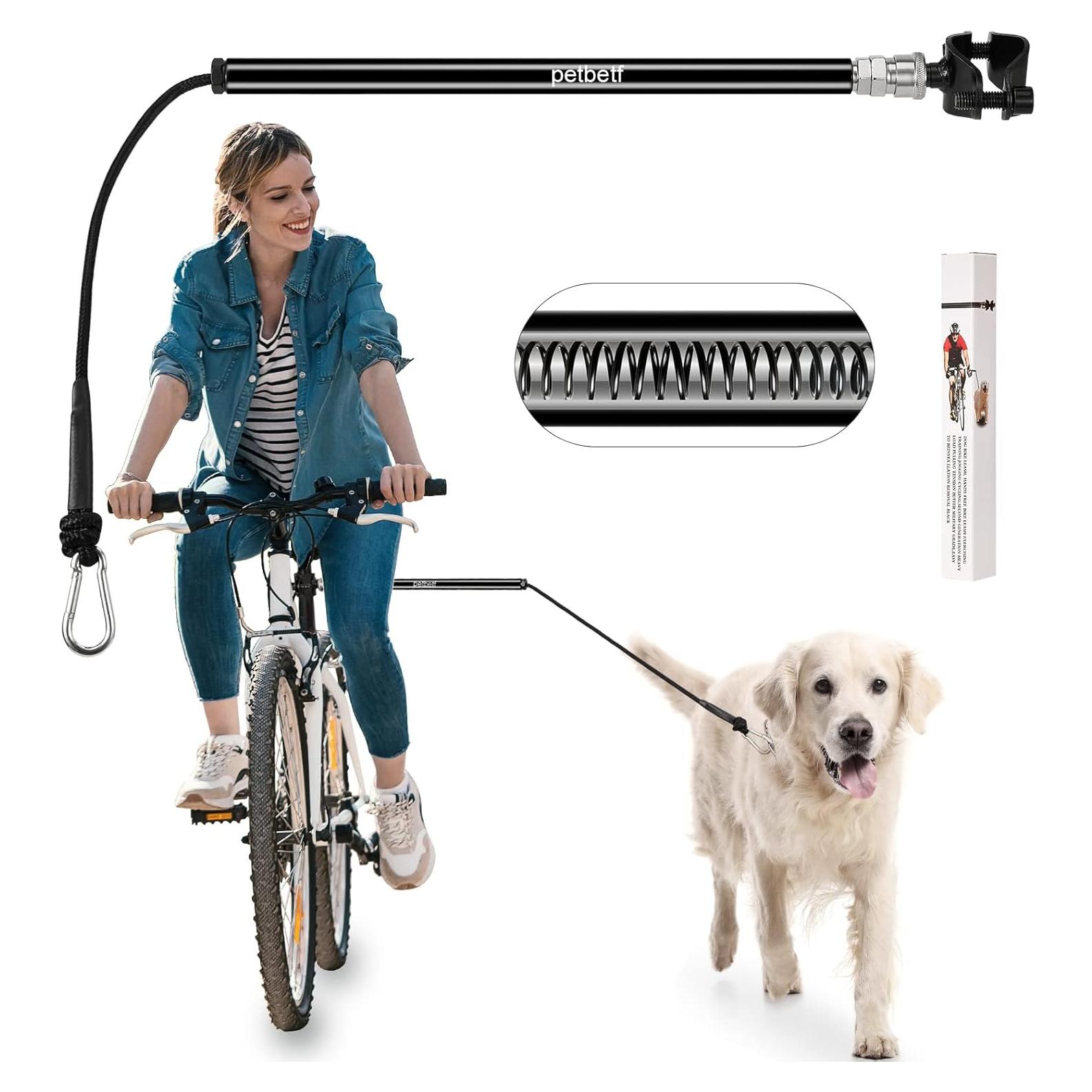 Correa de Bicicleta para Perro Petbetf - Mano Libre, Ajuste Rápido