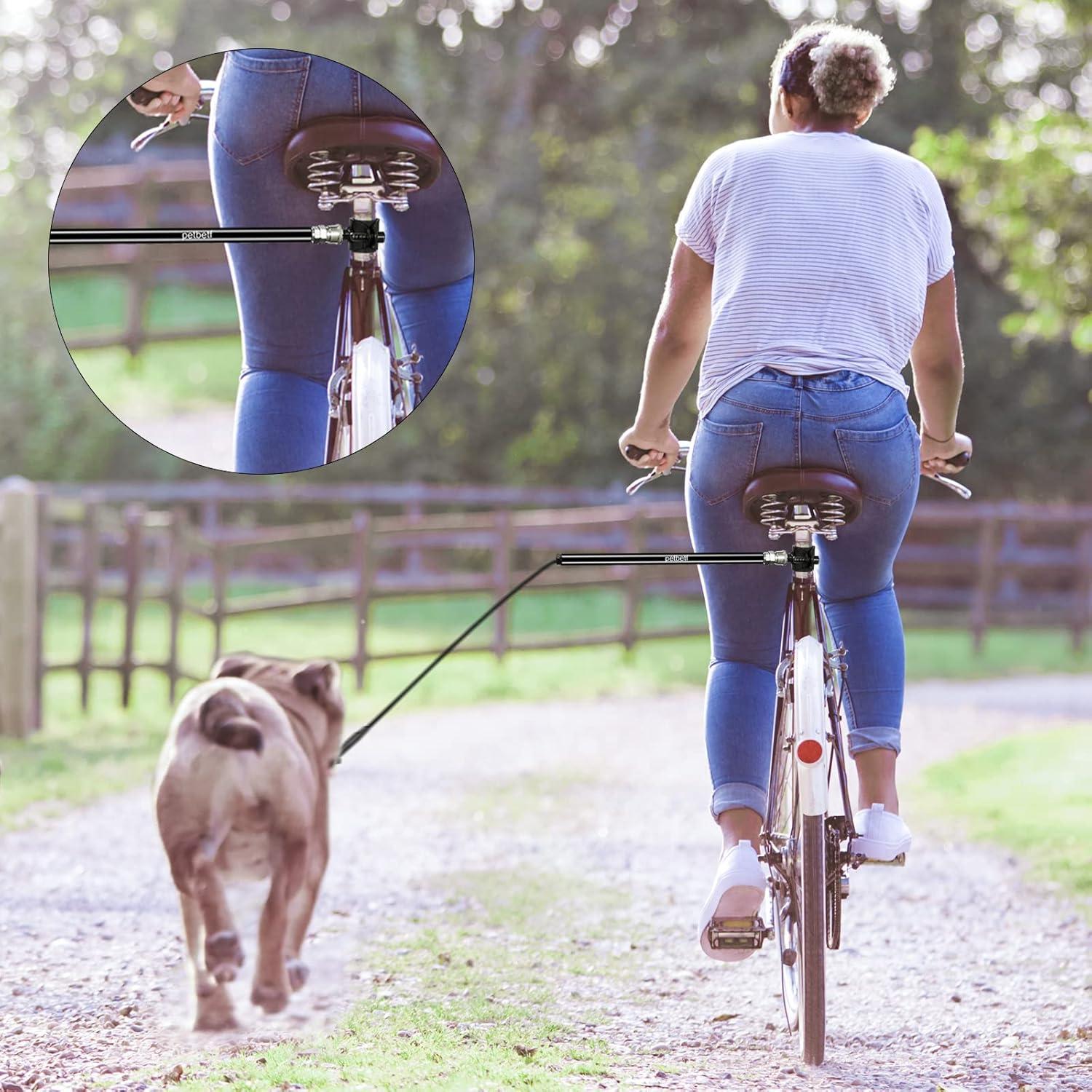 Correa de Bicicleta para Perro Petbetf - Mano Libre, Ajuste Rápido