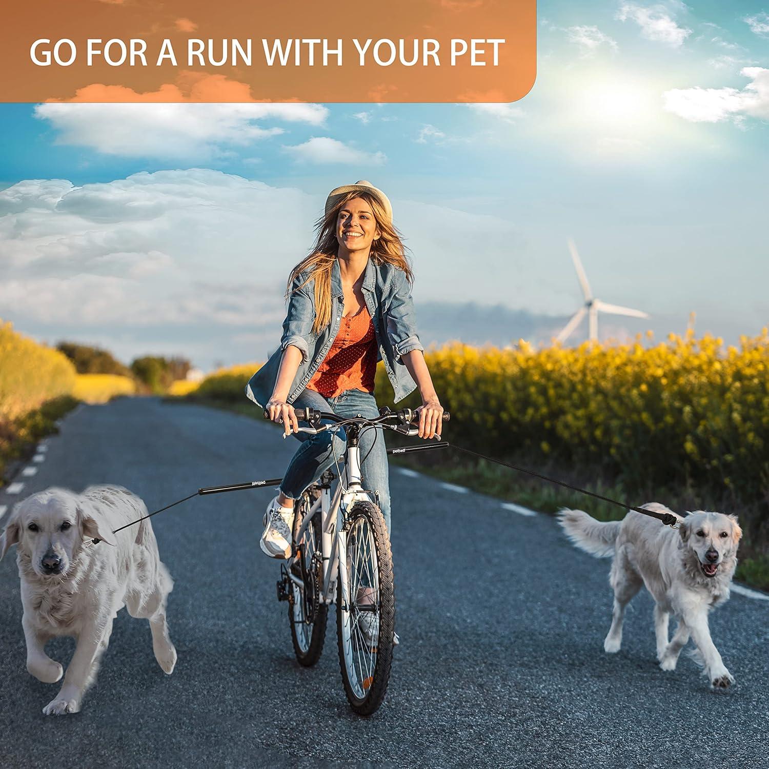 Correa de Bicicleta para Perro Petbetf - Mano Libre, Ajuste Rápido