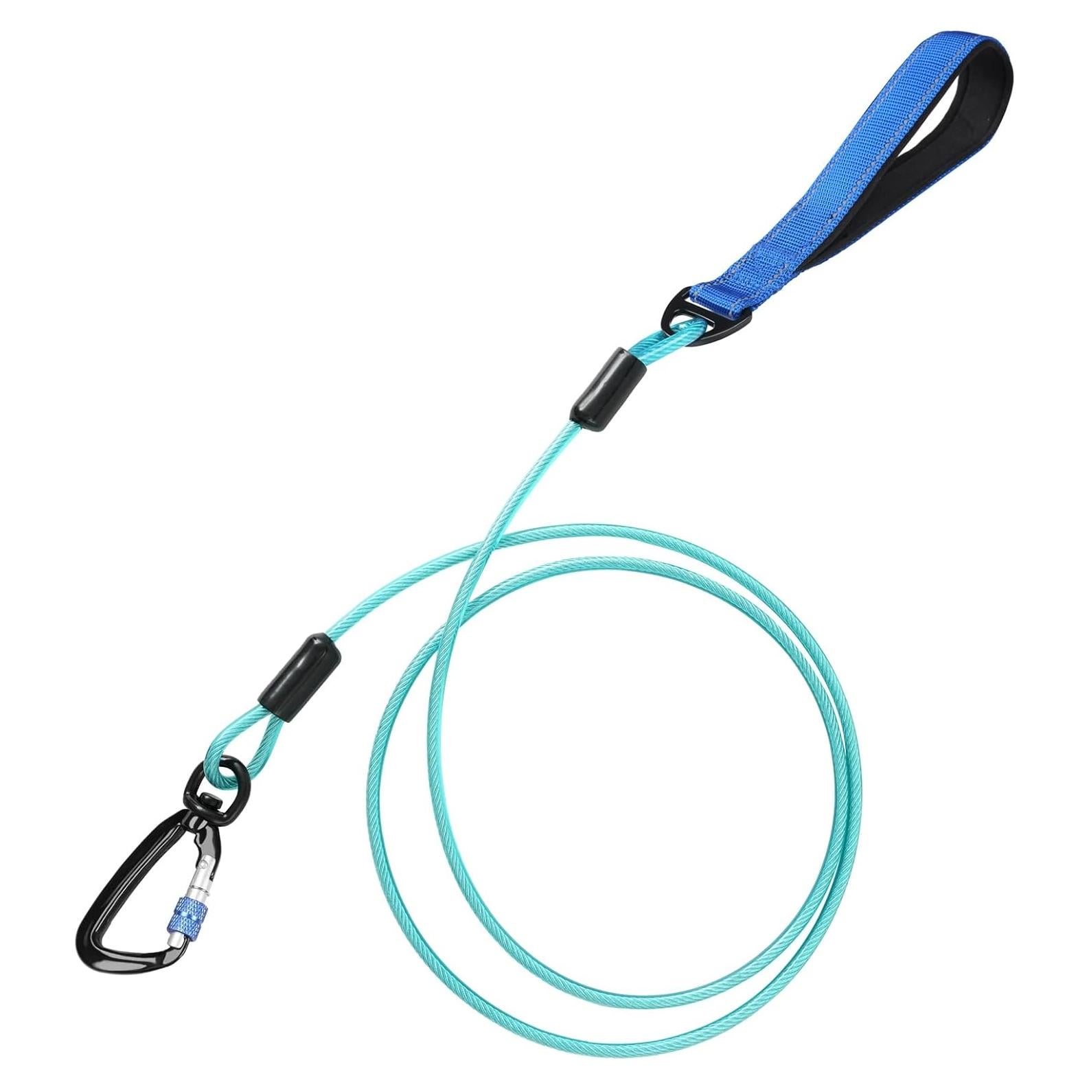 Correa para Perros Libbipaw 1.83m Resistente a Mordeduras Azul