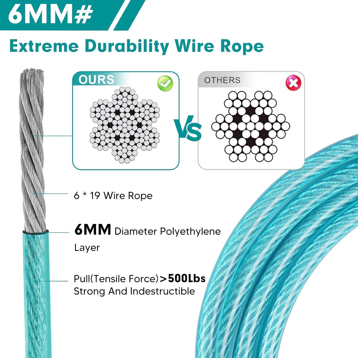 Correa para Perros Libbipaw 1.83m Resistente a Mordeduras Azul