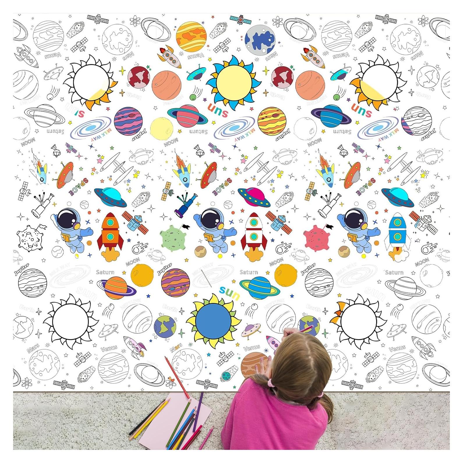 Póster para Colorear Gigante XEFINAL 119x178 cm Espacio