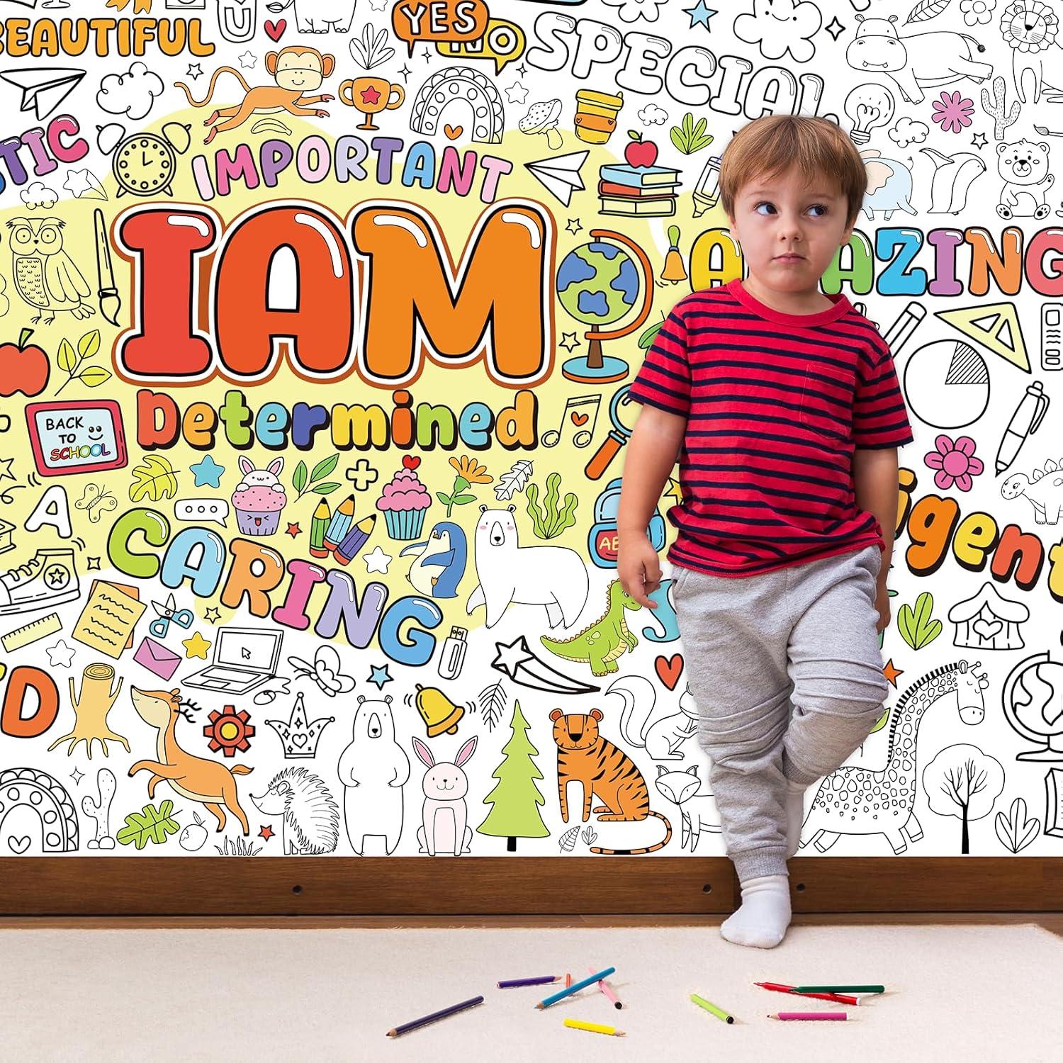 Póster para Colorear TAKEALLOKO 90 x 182 cm Afirmaciones Positivas