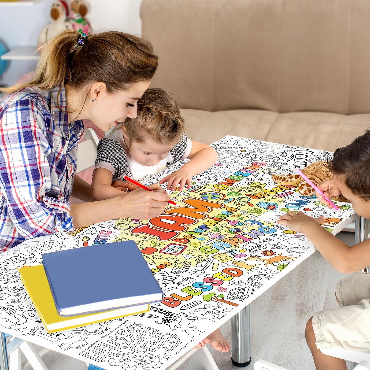 Póster para Colorear TAKEALLOKO 90 x 182 cm Afirmaciones Positivas