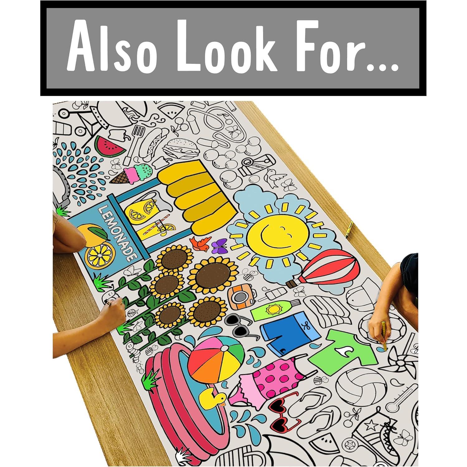 Mantel para Colorear Helados Tiny Expressions 76x183 cm