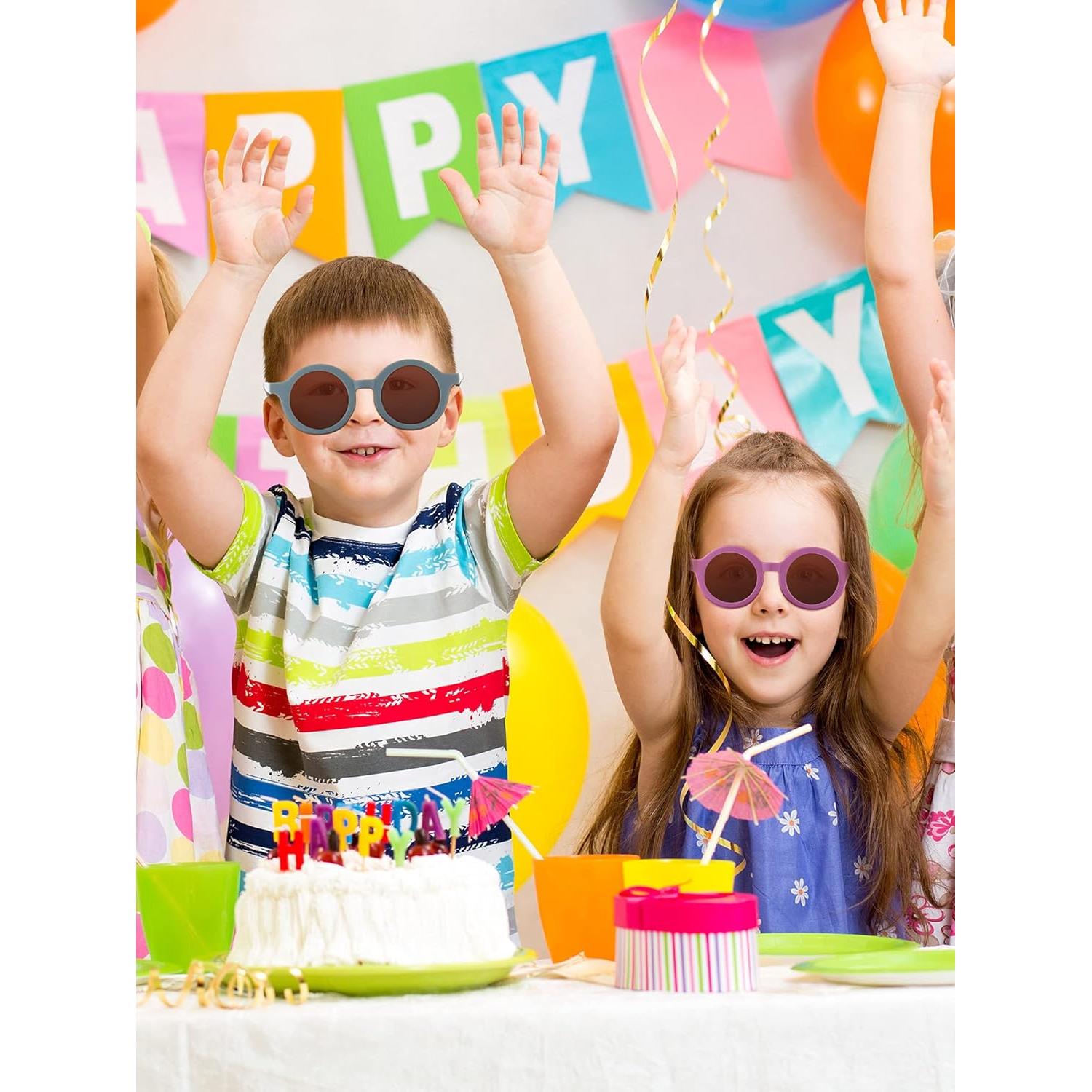 Gafas de Sol Redondas Polarizadas Weewooday 8 Pares Niños