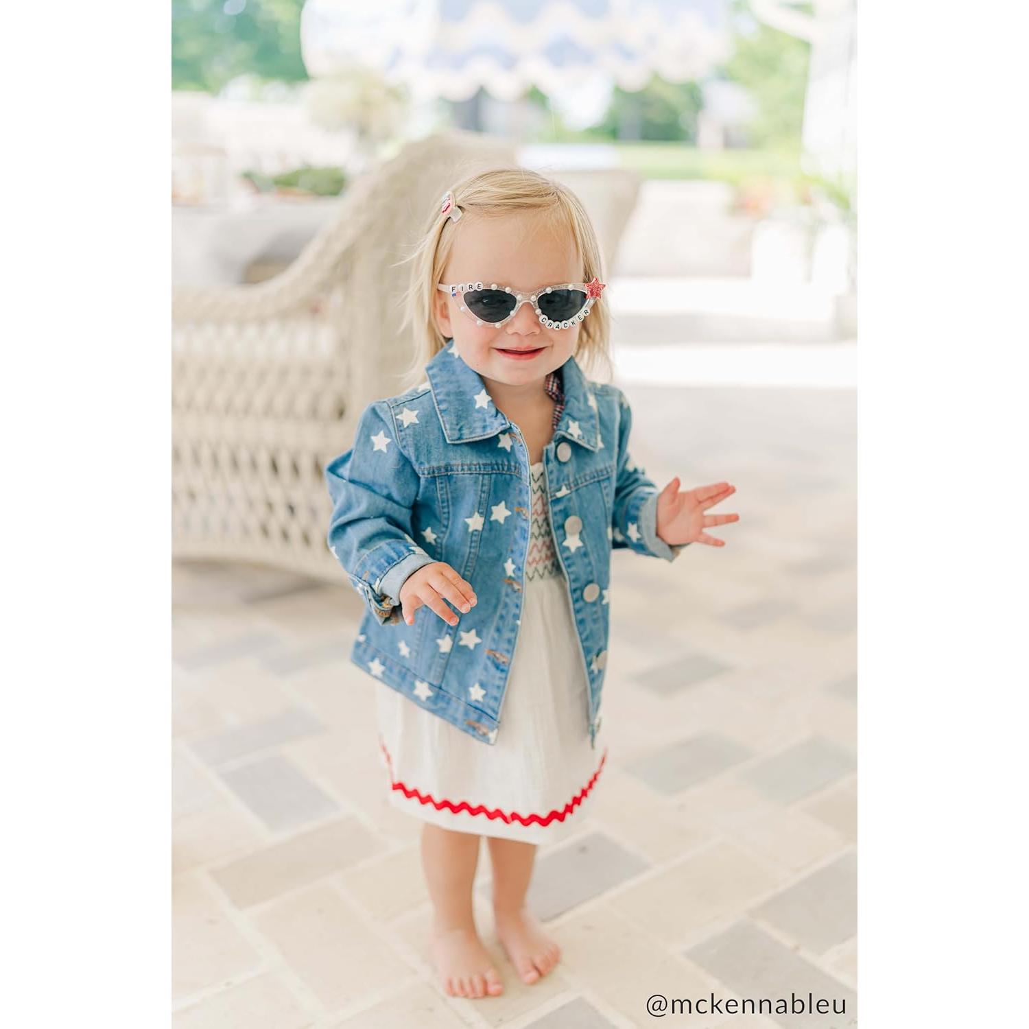 Gafas de sol para niños Sassy UV400 plateadas 3+