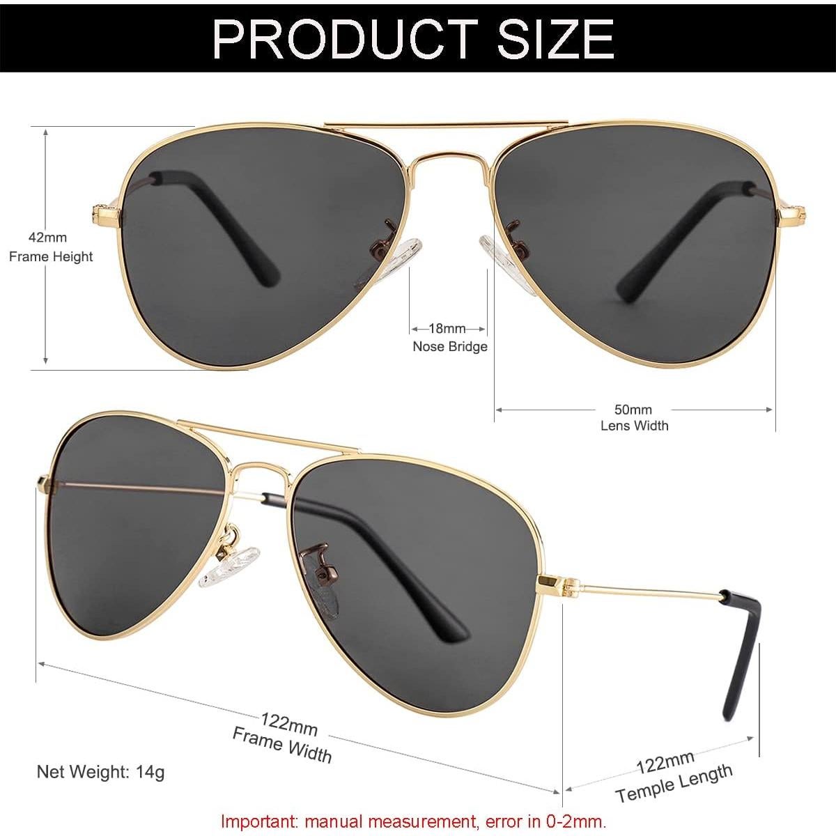 Gafas de sol polarizadas NIDOVIX para niños 100% UV, 2-9 años