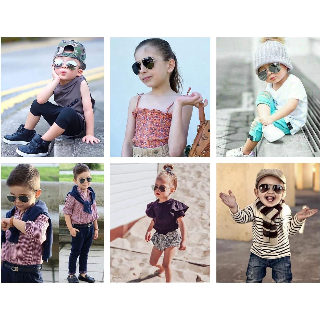 Gafas de sol polarizadas NIDOVIX para niños 100% UV, 2-9 años