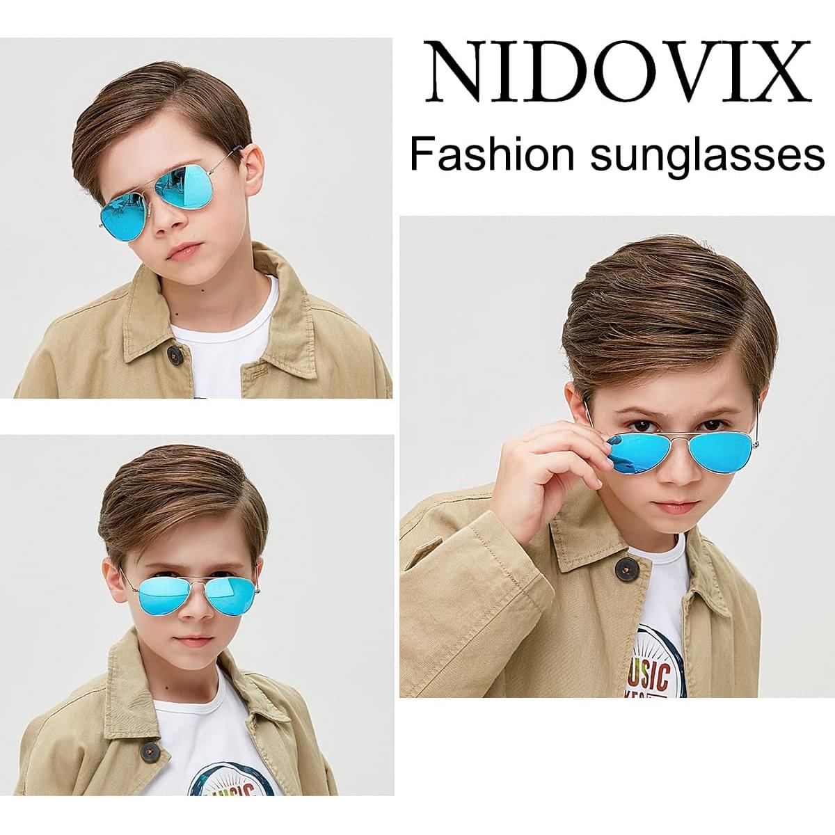 Gafas de sol polarizadas NIDOVIX para niños 100% UV, 2-9 años