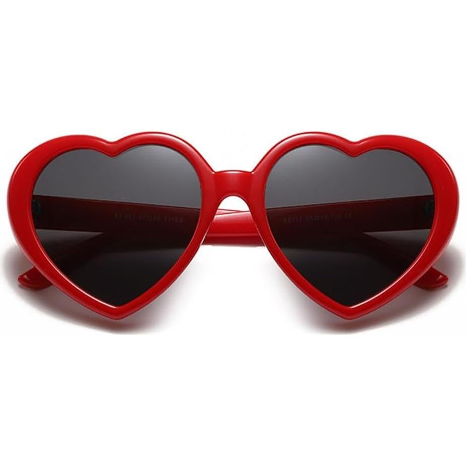 Gafas de sol polarizadas para niñas en forma de corazón
