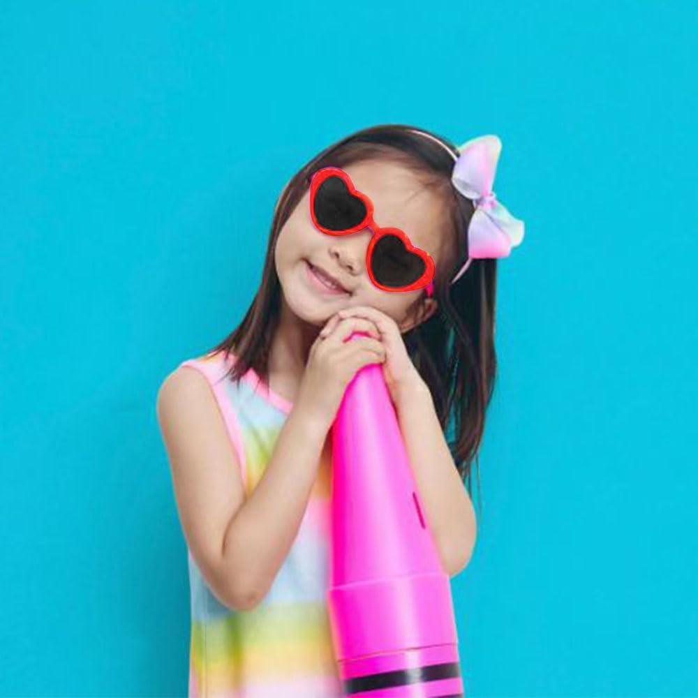 Gafas de sol polarizadas para niñas en forma de corazón