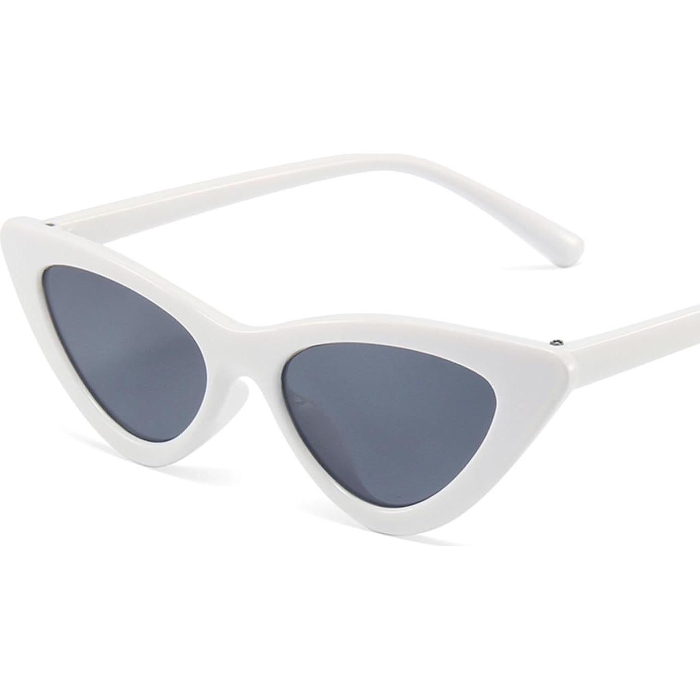Gafas de sol ojo de gato WZWLKJ para niñas UV400 blancas