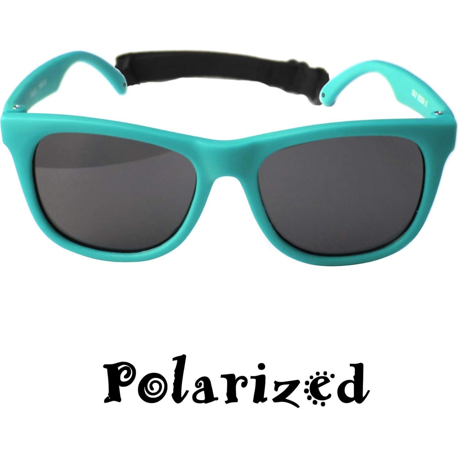 Gafas de sol vintage para bebés 0-1 año - Correas elásticas