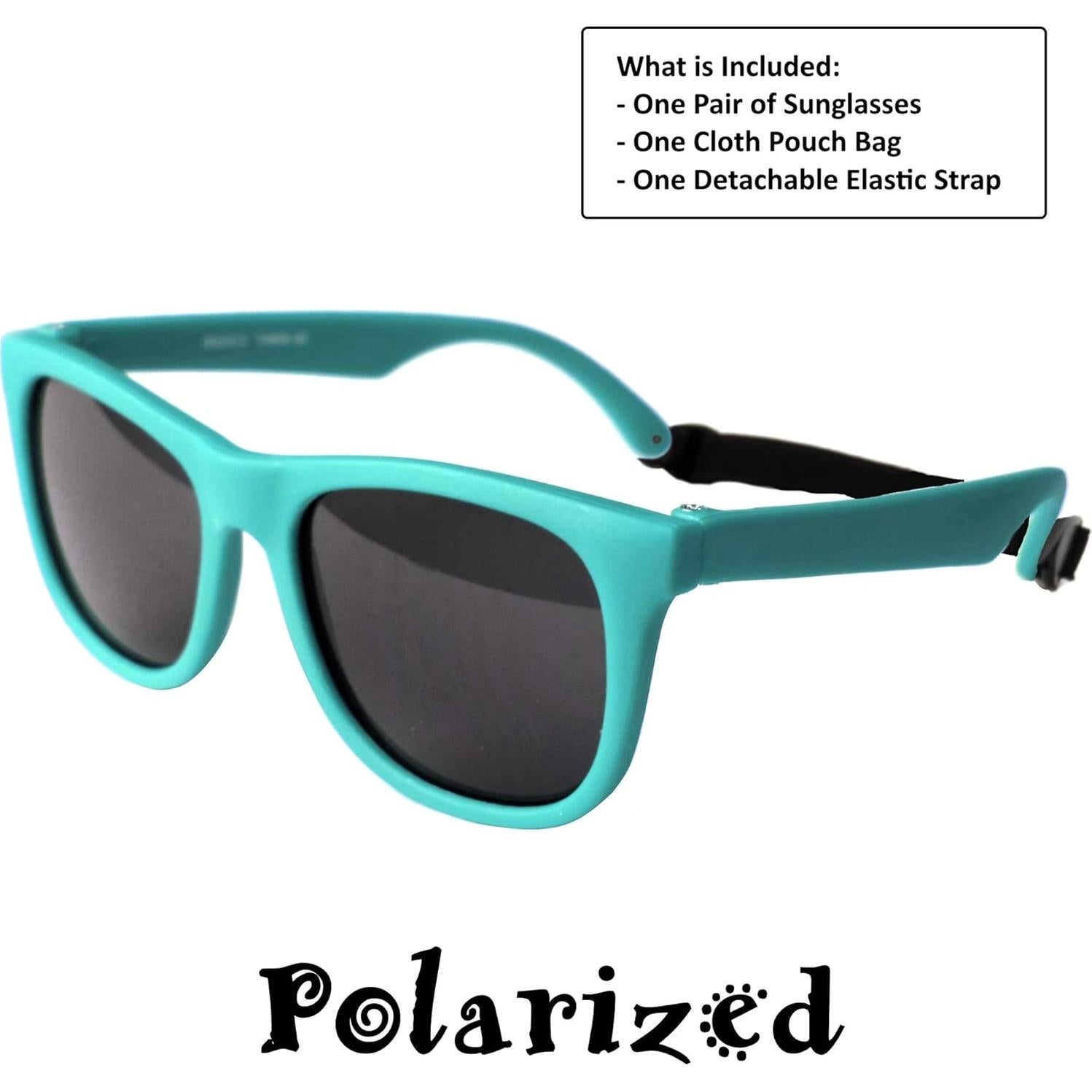 Gafas de sol vintage para bebés 0-1 año - Correas elásticas