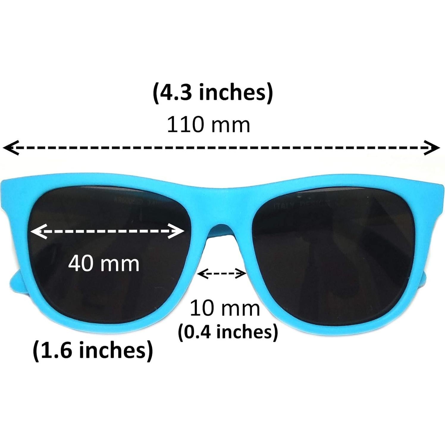 Gafas de sol vintage para bebés 0-1 año - Correas elásticas