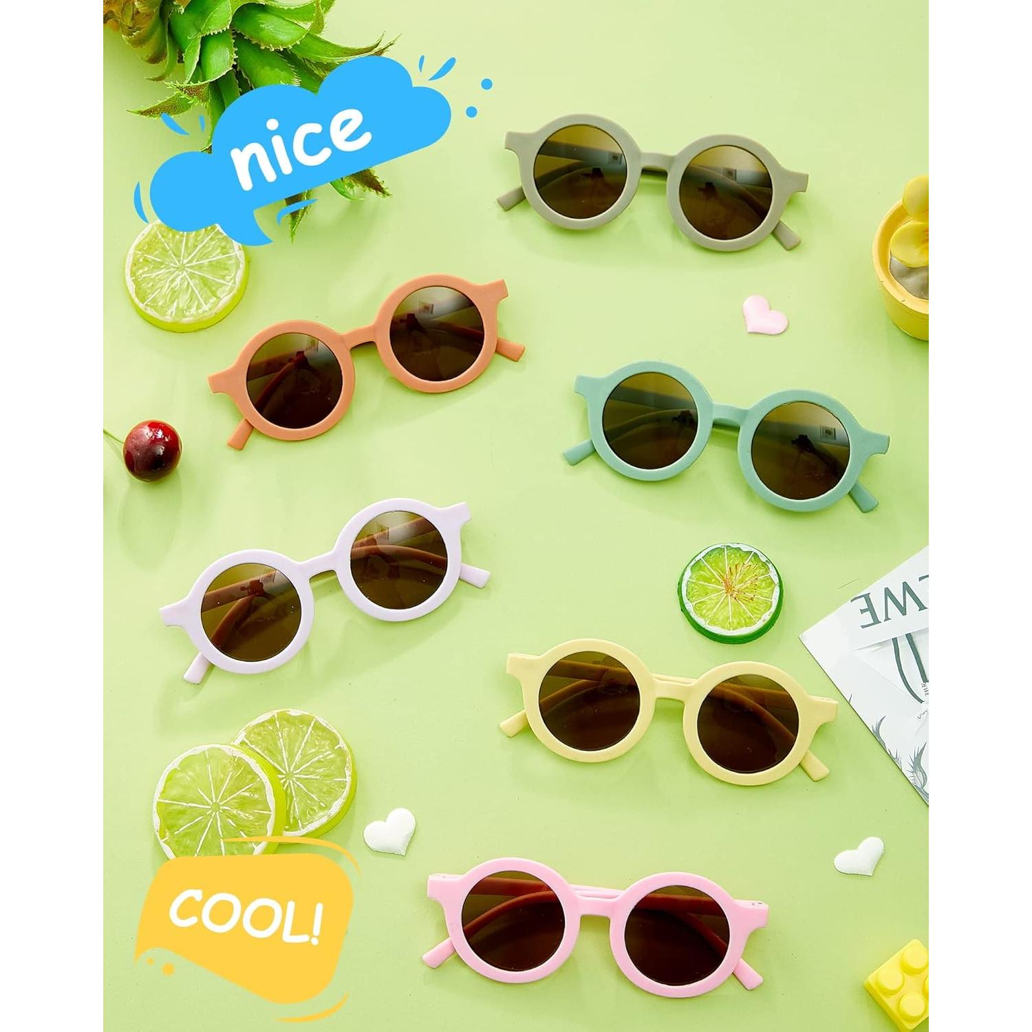 Gafas de Sol Redondas Flutesan para Niños 24 Pares UV