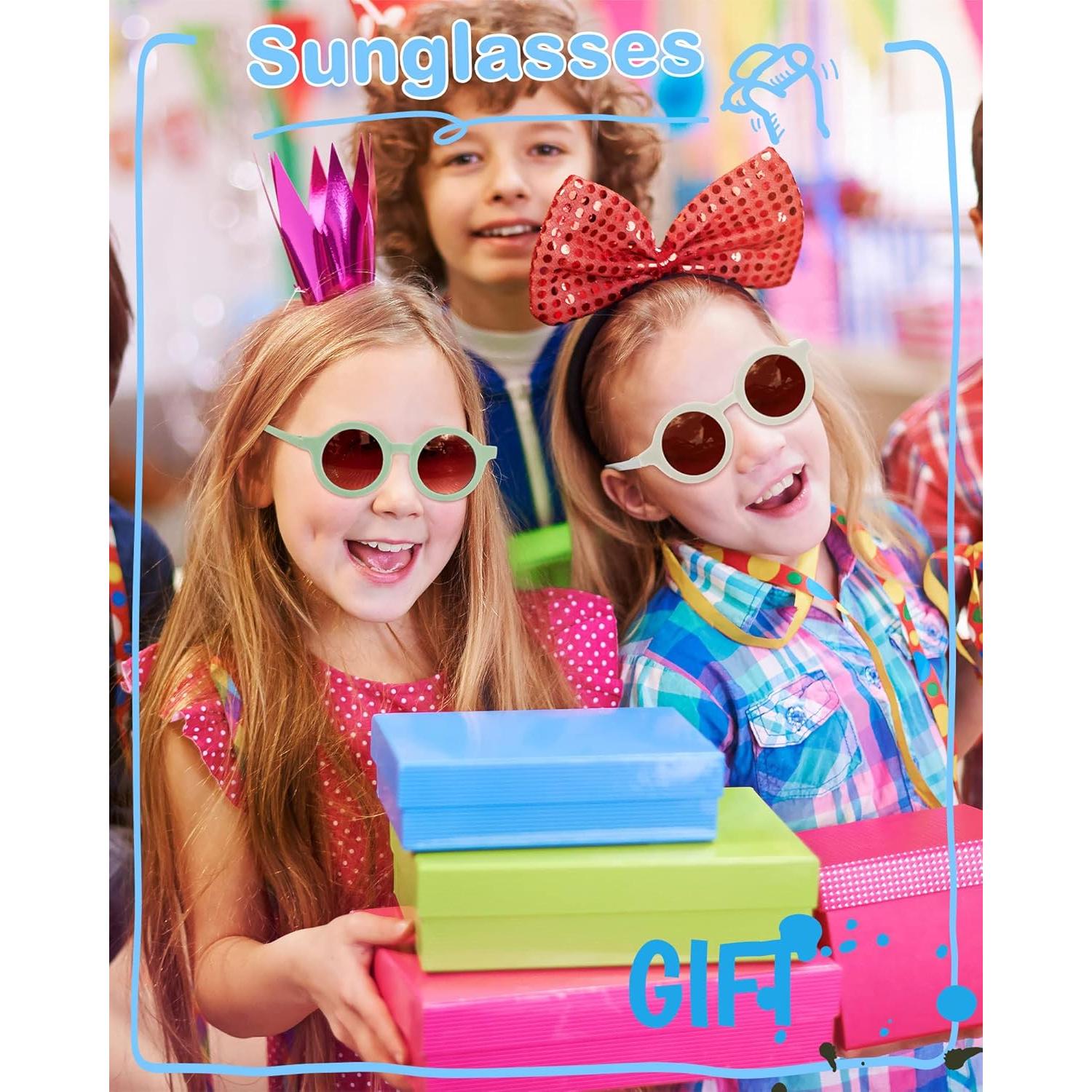 Gafas de Sol Redondas Flutesan para Niños 24 Pares UV