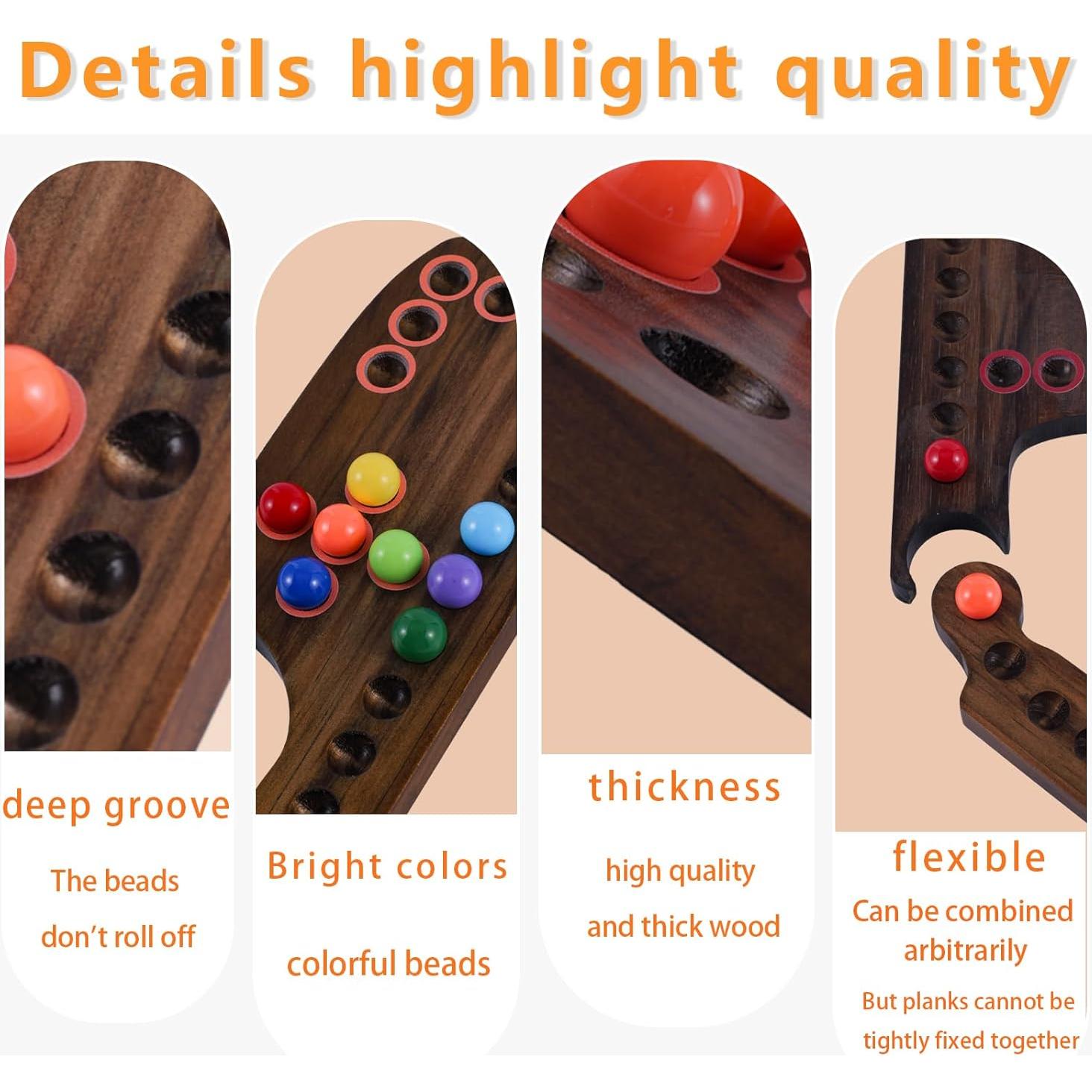 Juego de Mesa de Canicas y Jokers Grhonior para 2-8 Jugadores