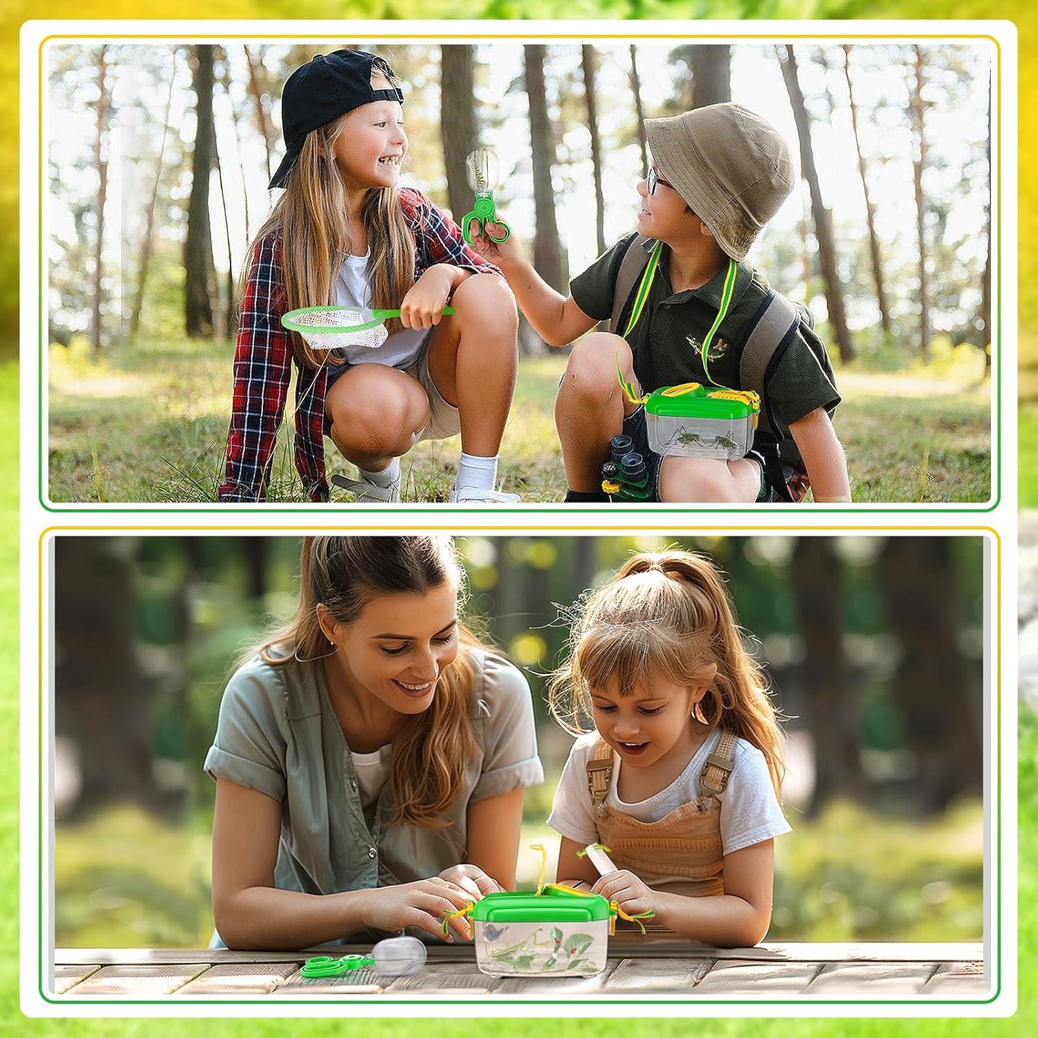 Biubee Kit de Captura de Insectos para Niños - 8 Piezas, Verde