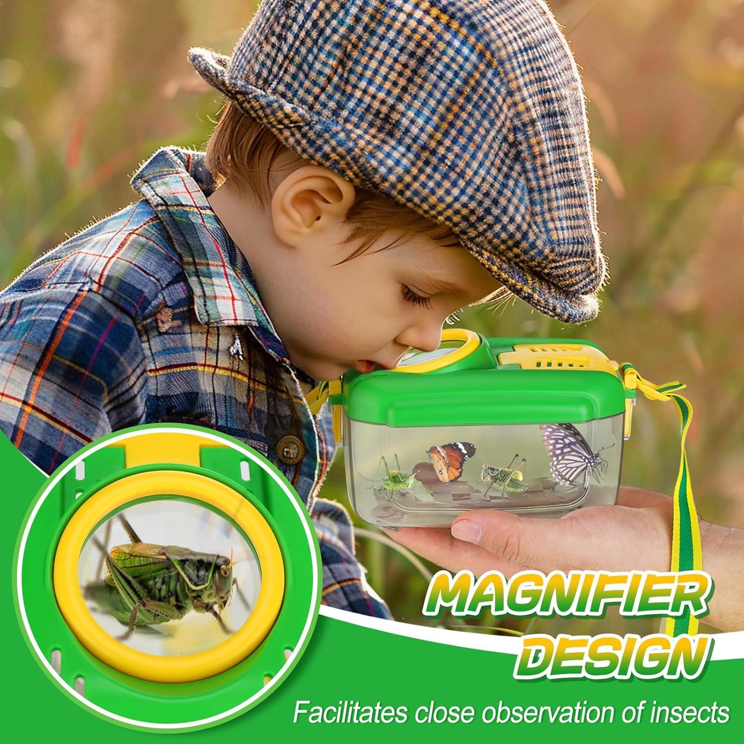 Biubee Kit de Captura de Insectos para Niños - 8 Piezas, Verde