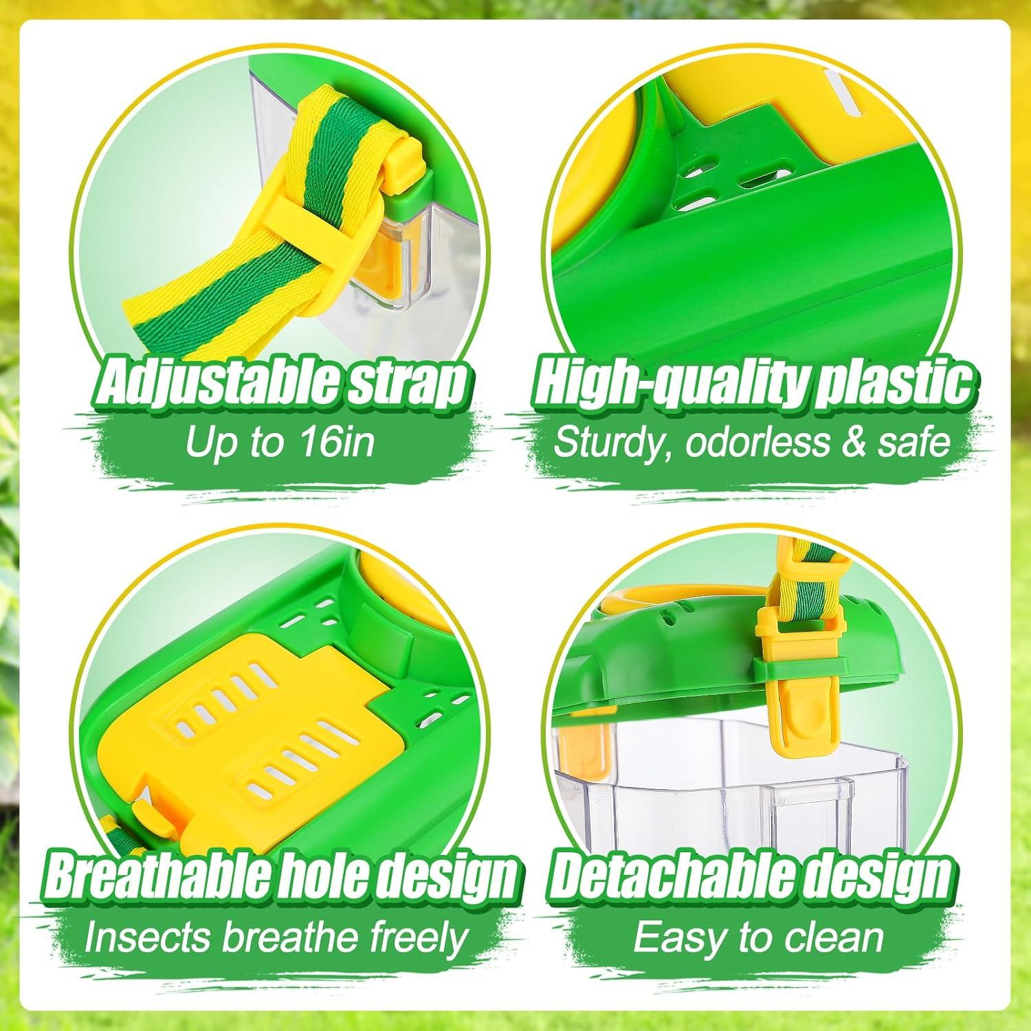 Biubee Kit de Captura de Insectos para Niños - 8 Piezas, Verde