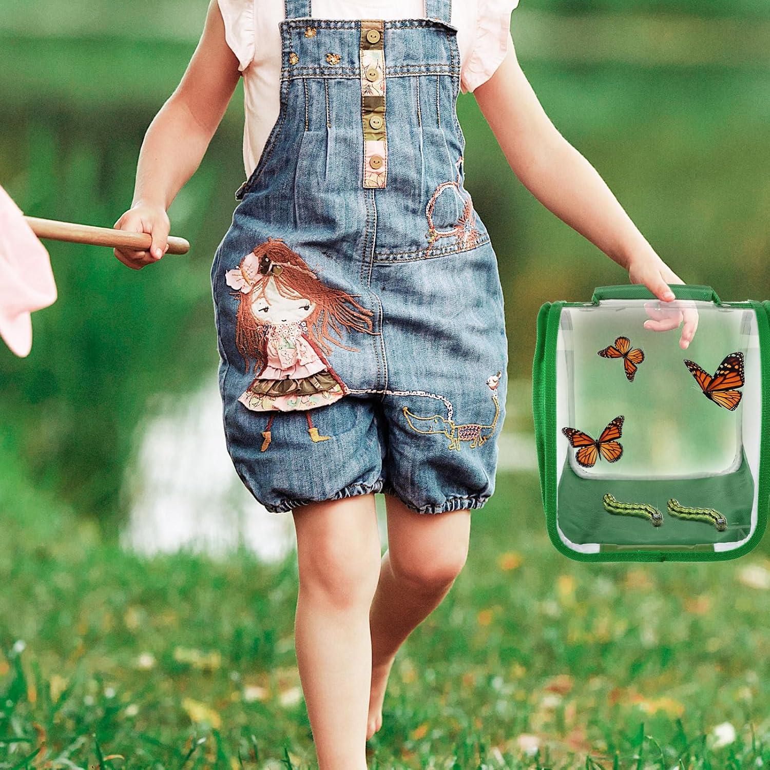 3 Piezas Jaula de Malla para Mariposas Sratte 20x20 cm