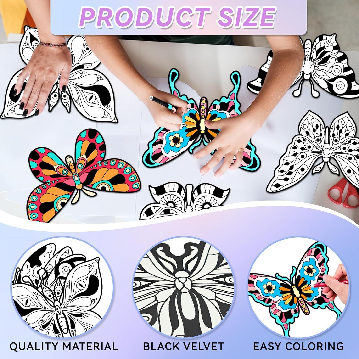 Kit de Pósters de Colorear de Terciopelo EggSun - 48 Piezas