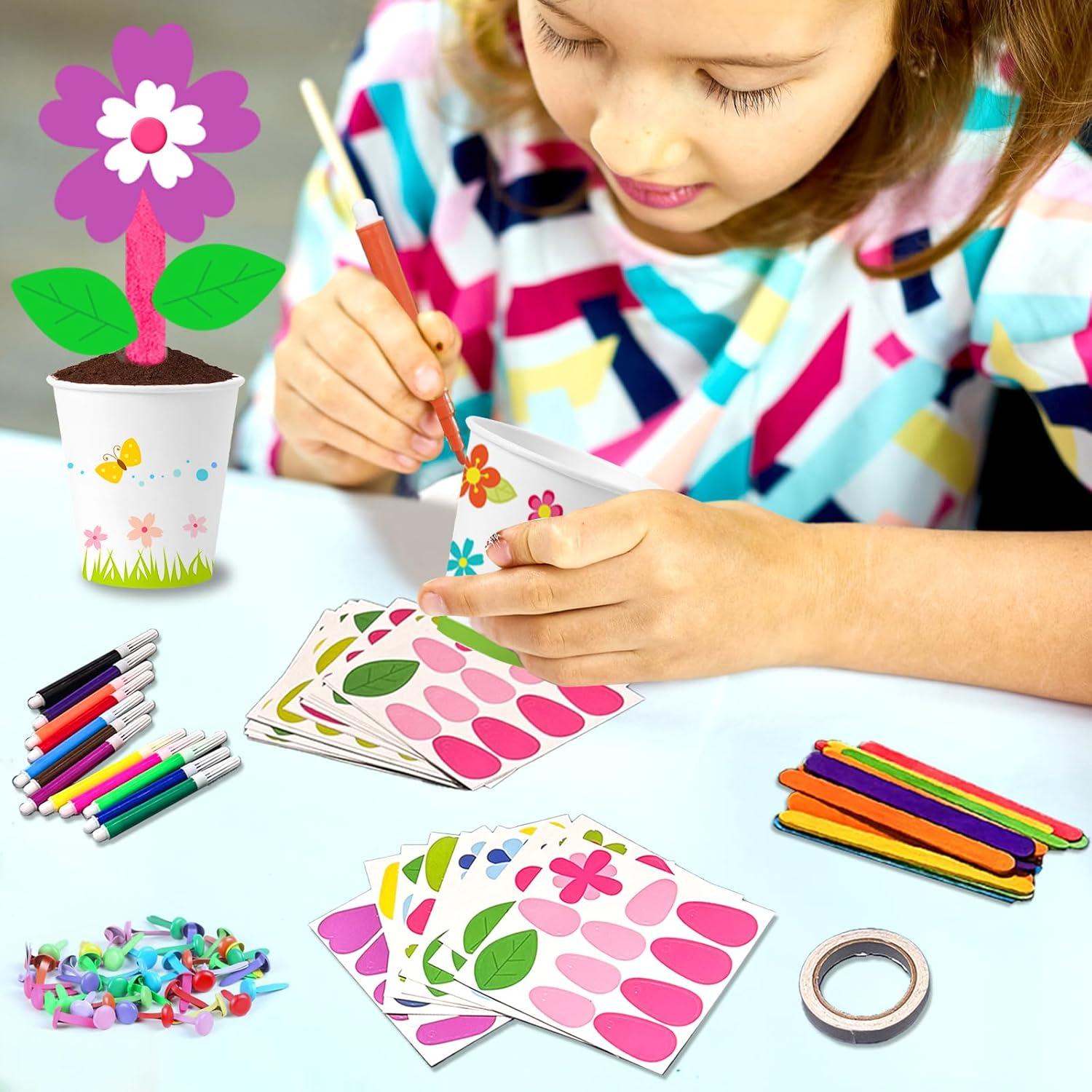 Kit de Manualidades de Flores Cinrobiye 30 Piezas DIY Primavera