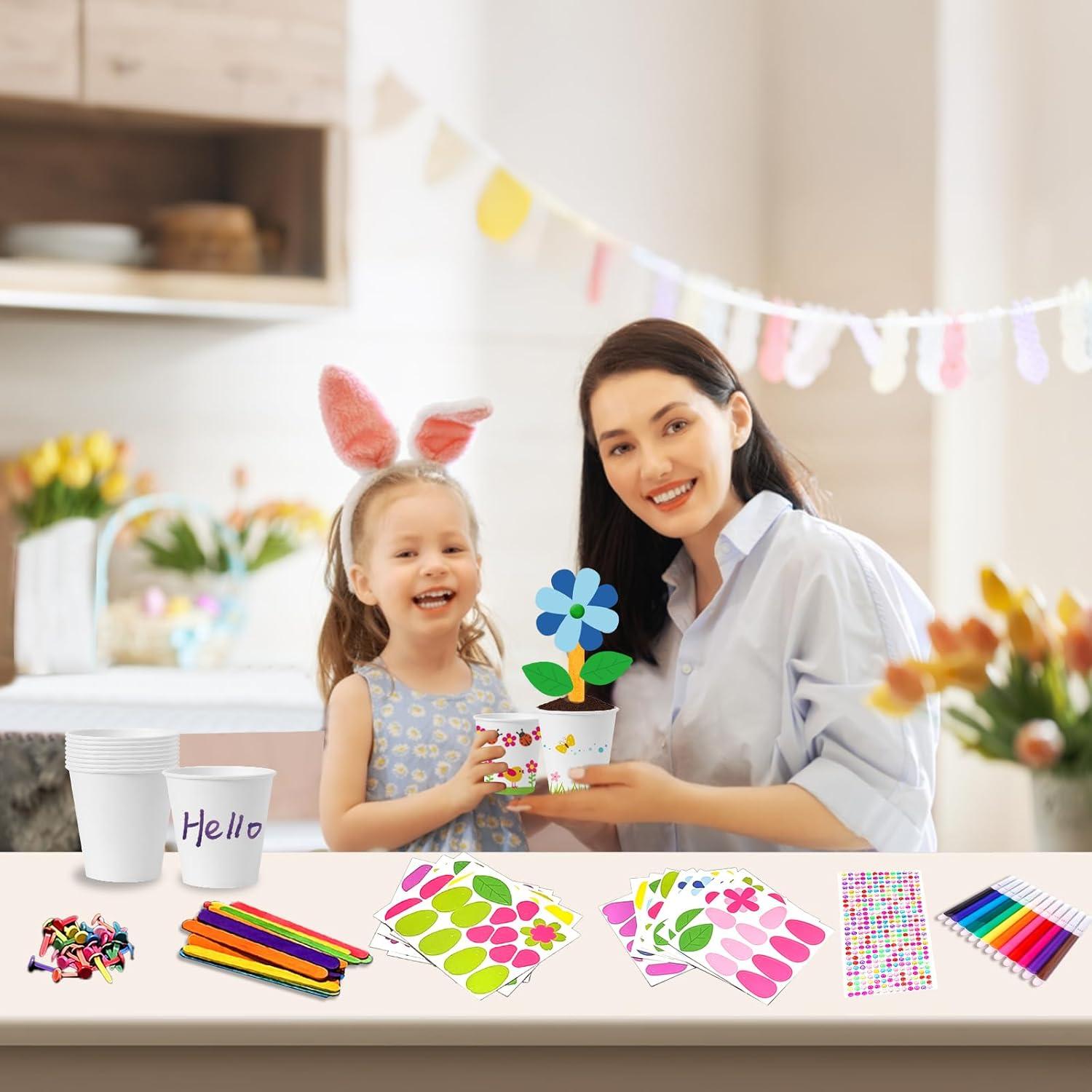 Kit de Manualidades de Flores Cinrobiye 30 Piezas DIY Primavera