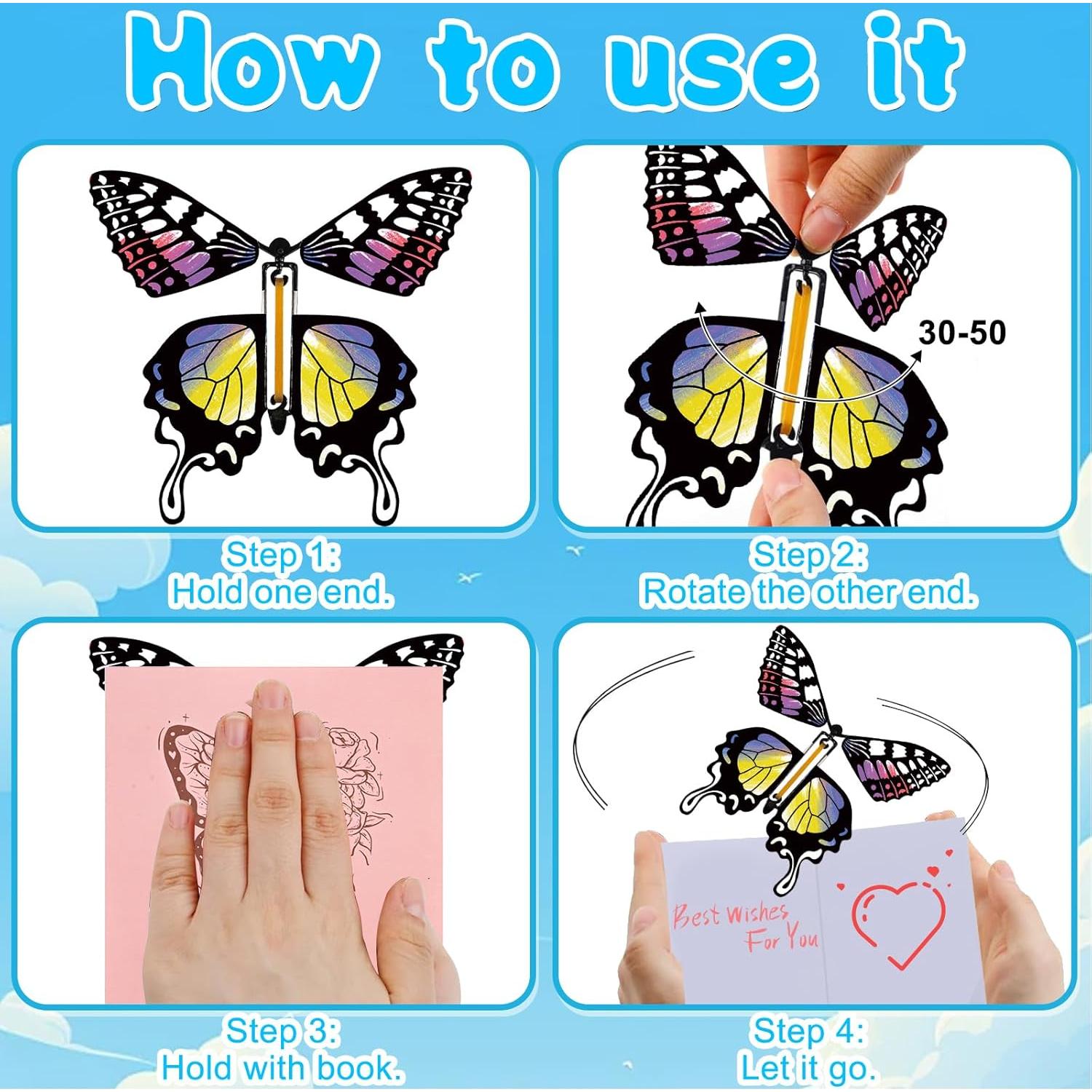 Kit de Manualidades SANYIYIBA 36 Piezas Mariposas Voladoras