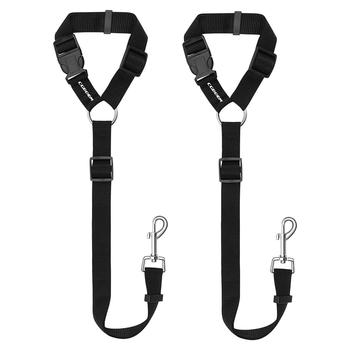 Cinturones de Seguridad para Perros CGBOOM Ajustables 2 Pzas