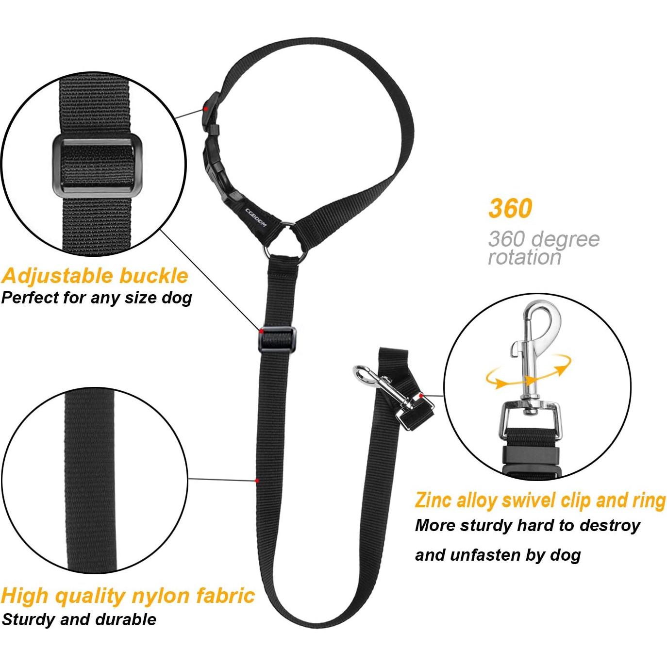 Cinturones de Seguridad para Perros CGBOOM Ajustables 2 Pzas