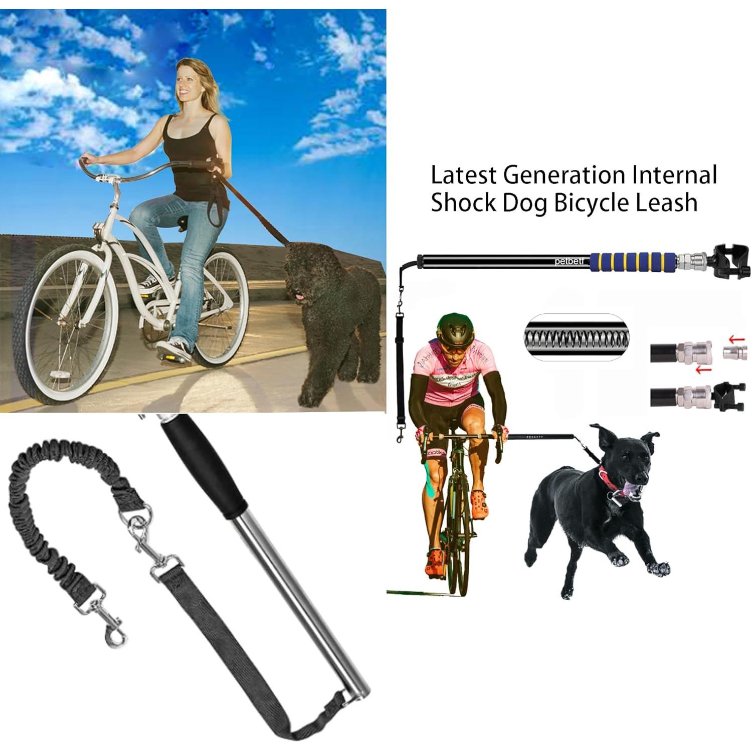 Correa para Bicicleta para Perros Petbetf con Absorción de Choque