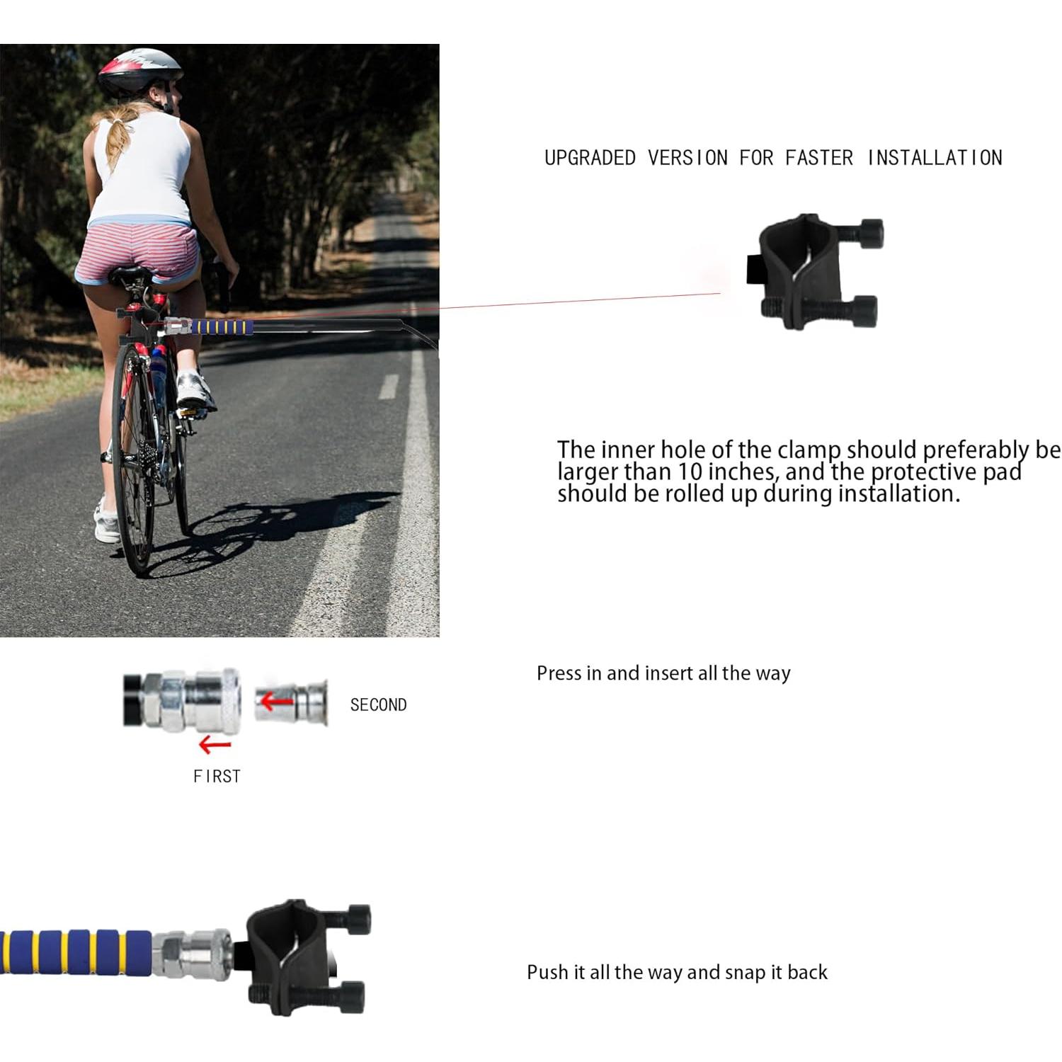 Correa para Bicicleta para Perros Petbetf con Absorción de Choque