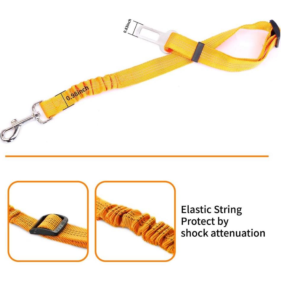 Cinturón de Seguridad para Perros PETPOPO Ajustable 6 Colores