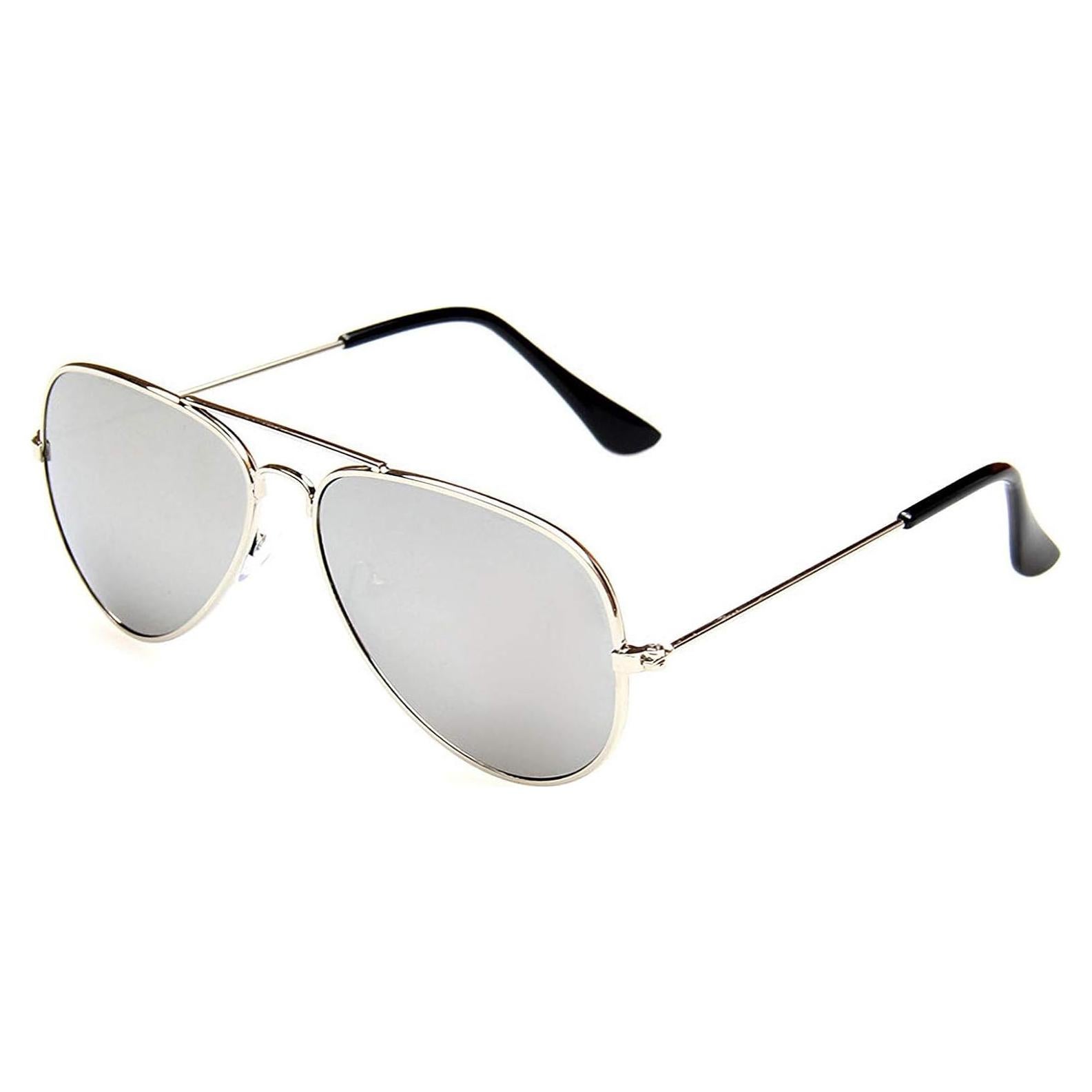 Gafas de Sol para Niños WODISON Metal UV400 Plata