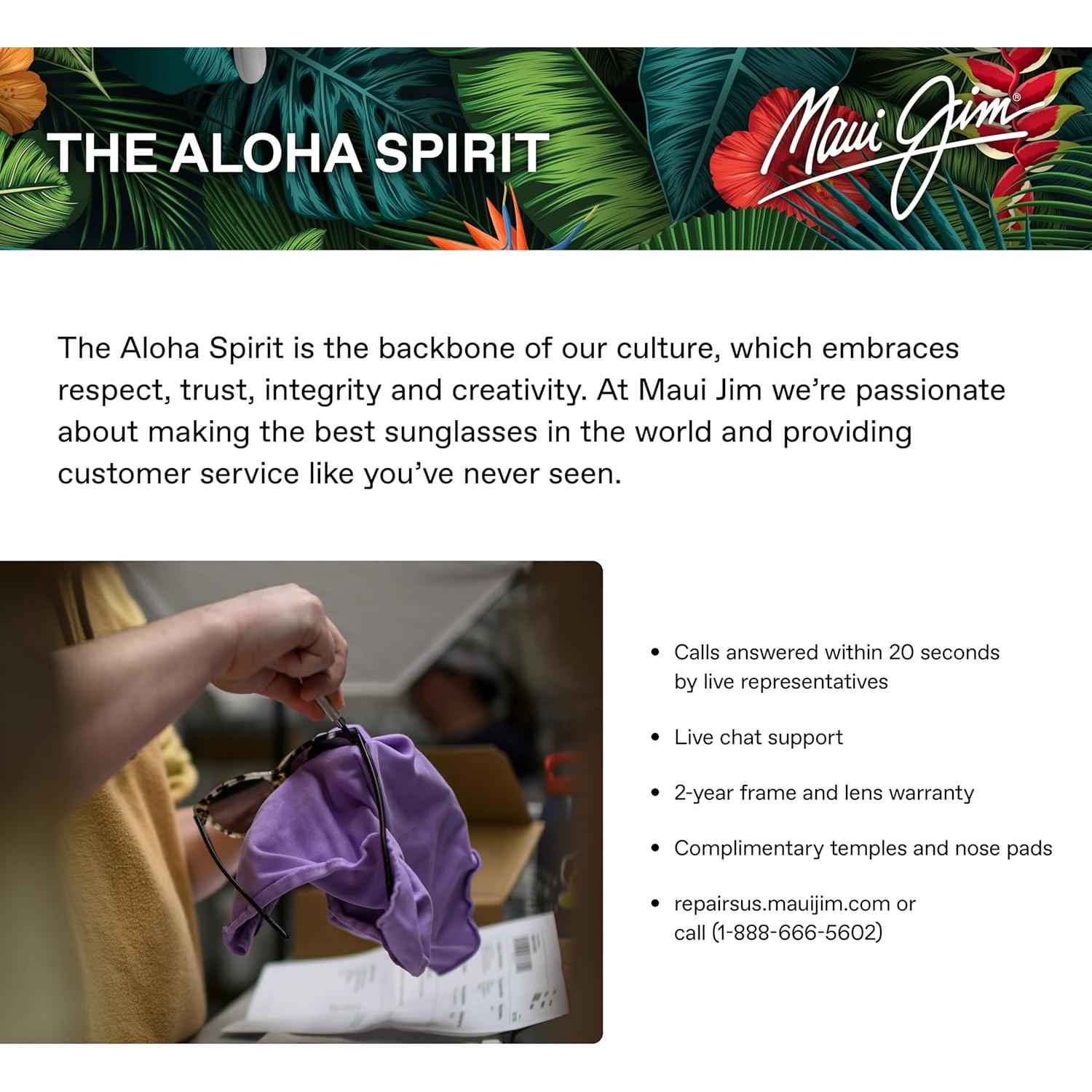 Gafas de sol Maui Jim Baby Beach Polarizadas Plata/Gris