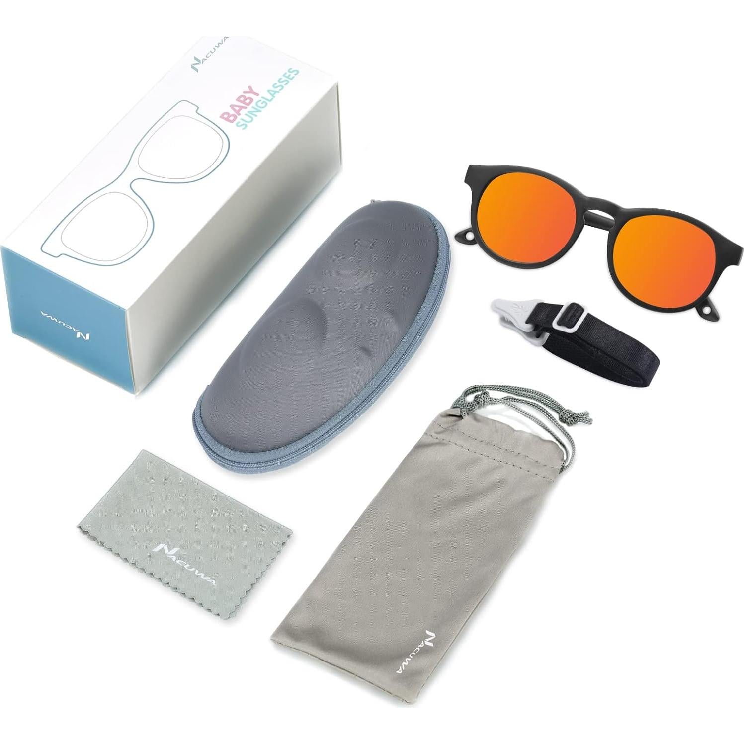 Gafas de sol Nacuwa para bebés UV400 Polarizadas 0-24 meses