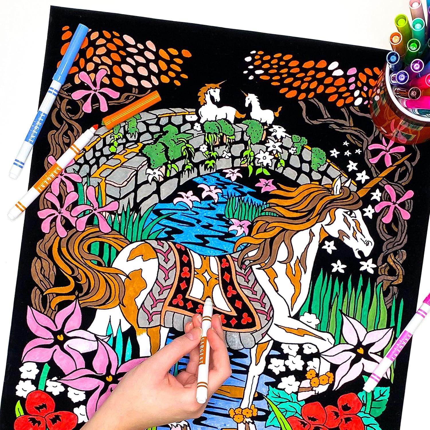 Póster para Colorear Puente Unicornio Stuff2Color 40x50 cm