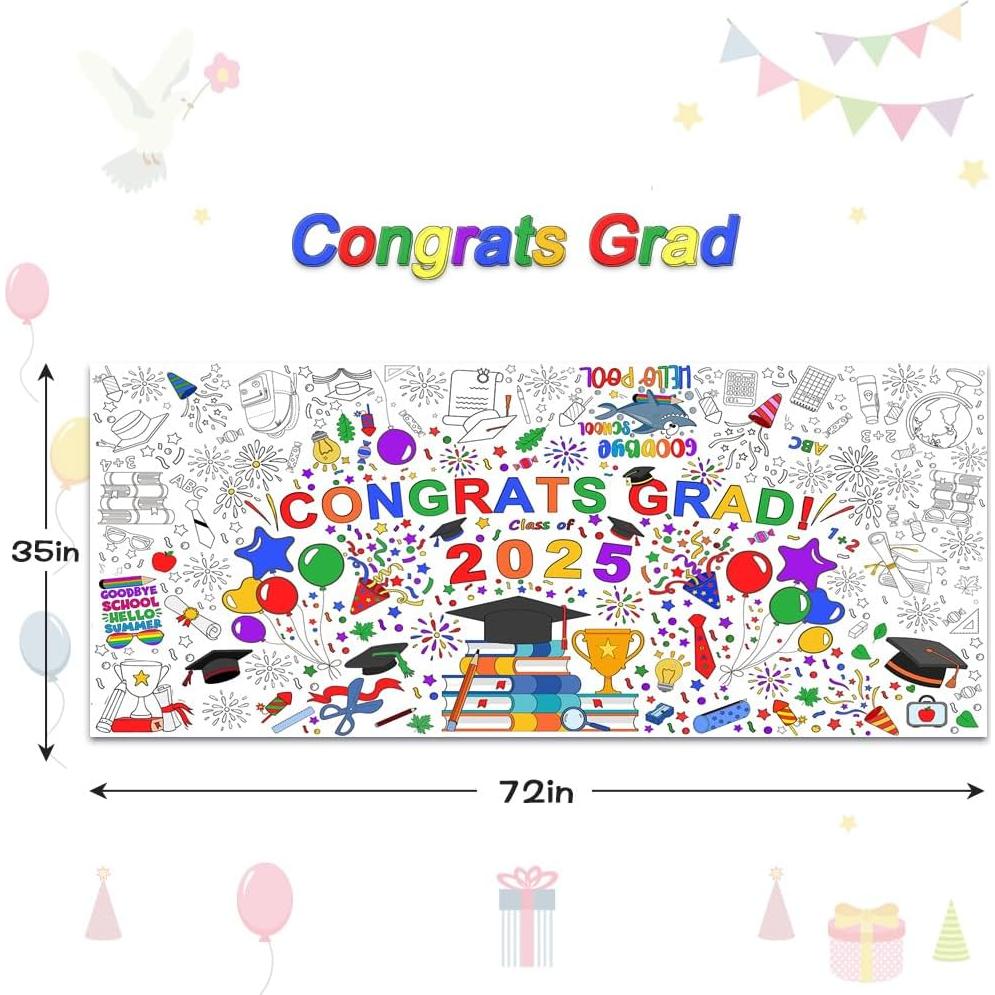 Mantel para Colorear de Graduación SPERINGEEN 182.88x88.9cm